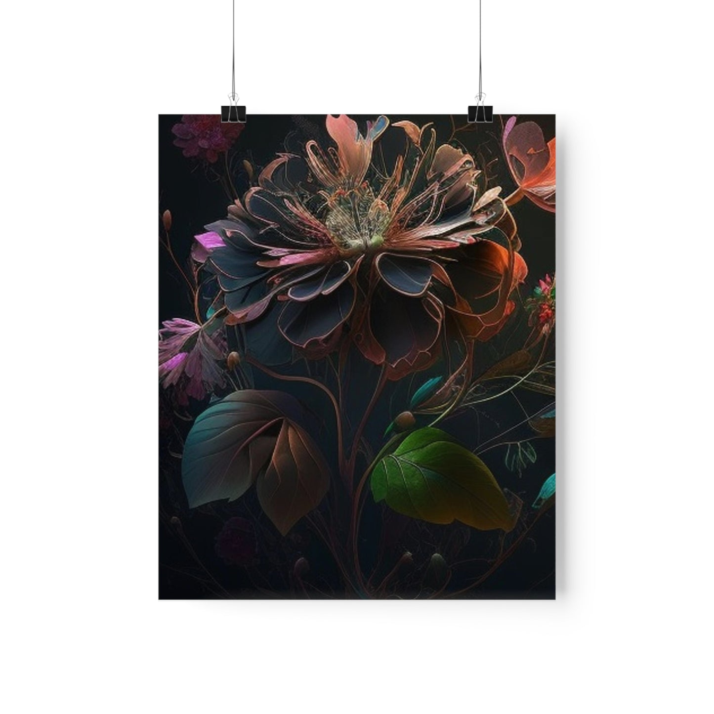 Premium Matte Vertical Posters Flower Arangment 2