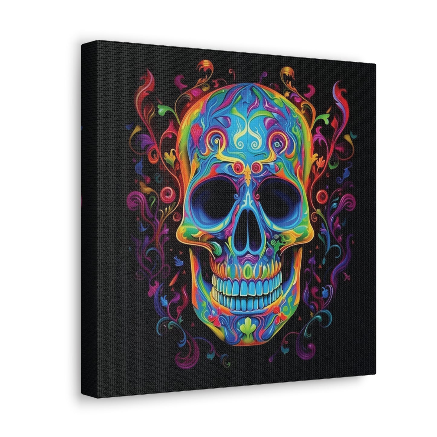 Canvas Gallery Wraps Macro Skull Color 4