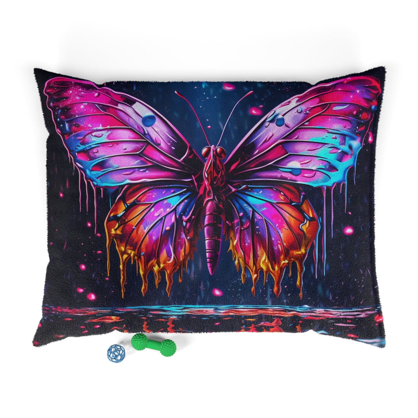 Pet Bed Pink Butterfly Flair 2