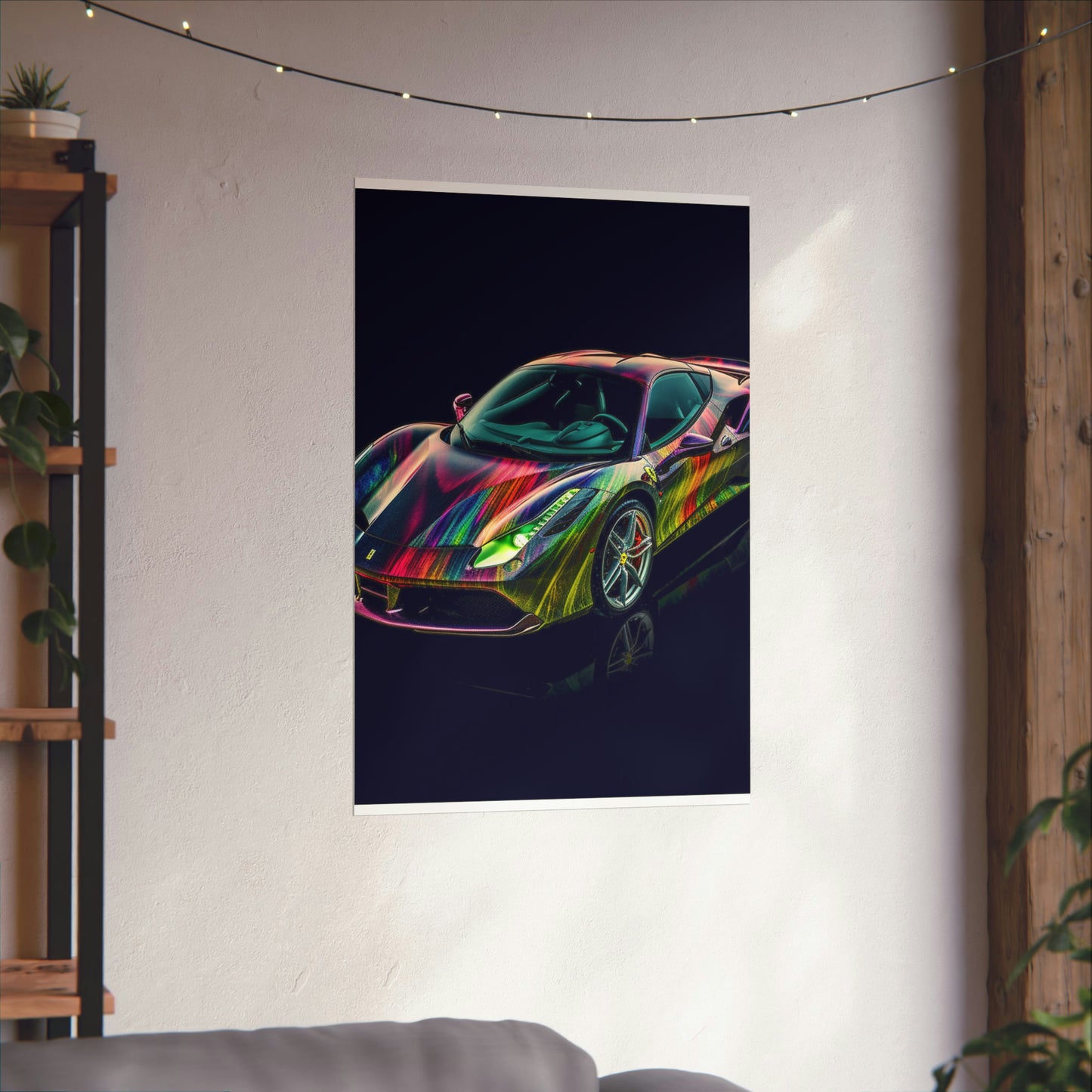 Premium Matte Vertical Posters Ferrari Color 3