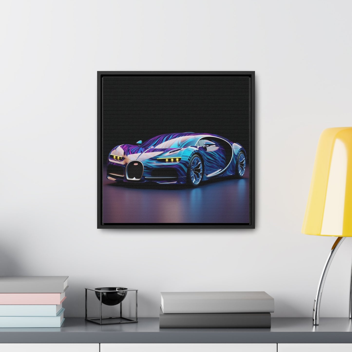 Gallery Canvas Wraps, Square Frame Bugatti Abstract Flair 3