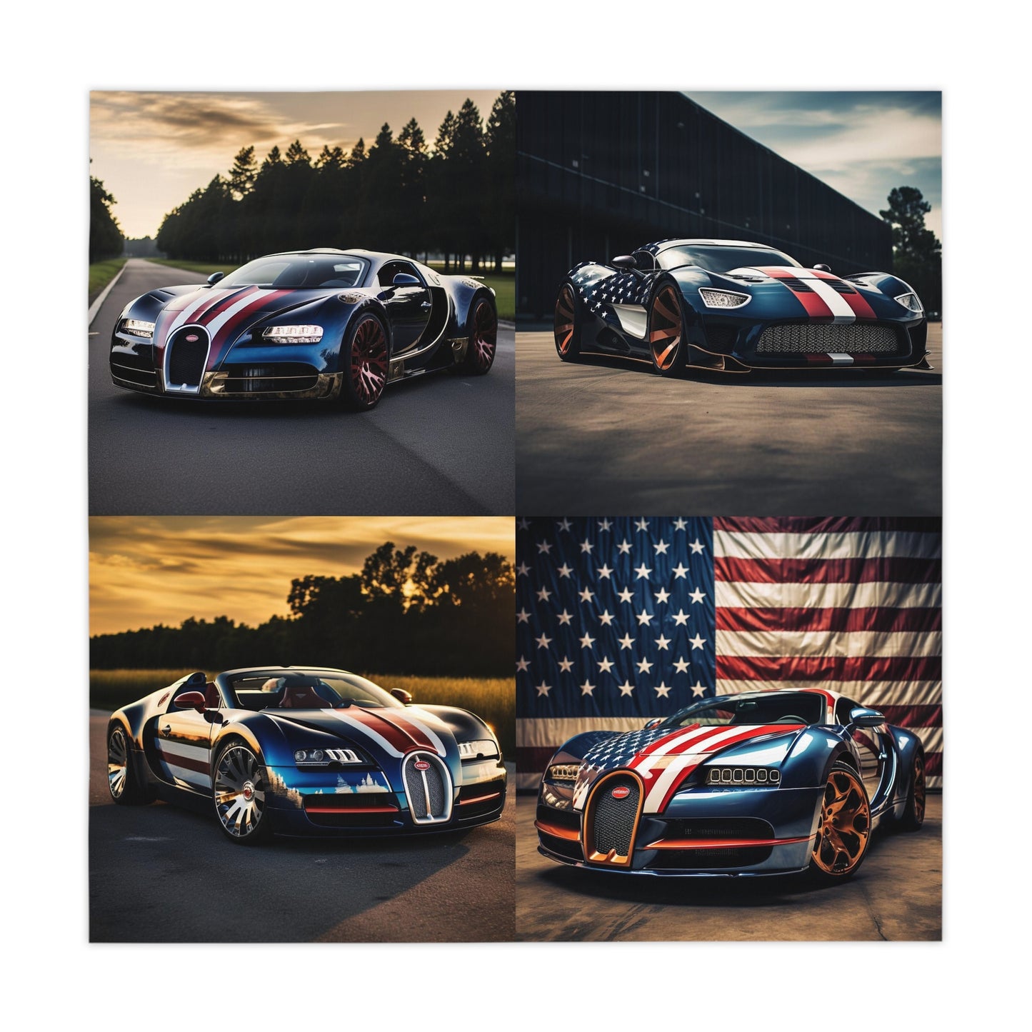 Tablecloth Bugatti Flag American 5