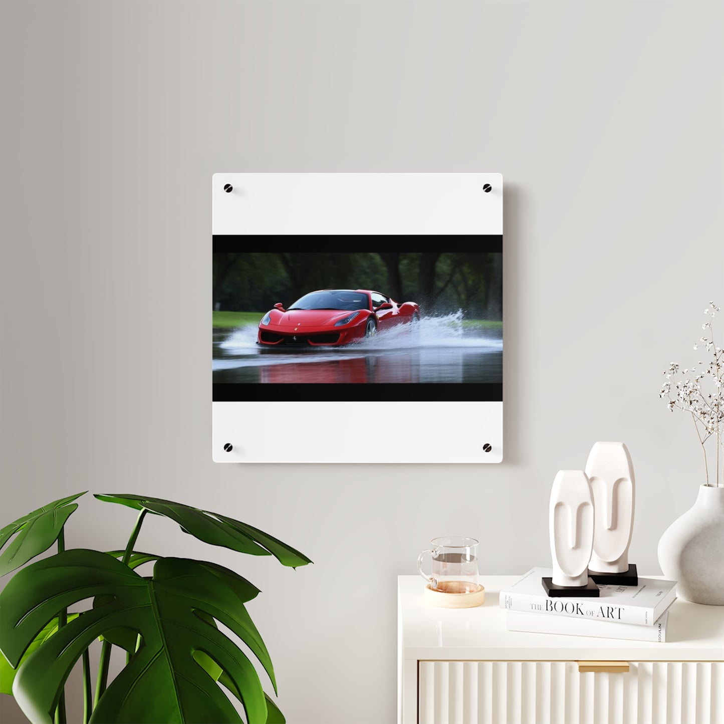 Acrylic Wall Art Panels Water Ferrari Splash 2