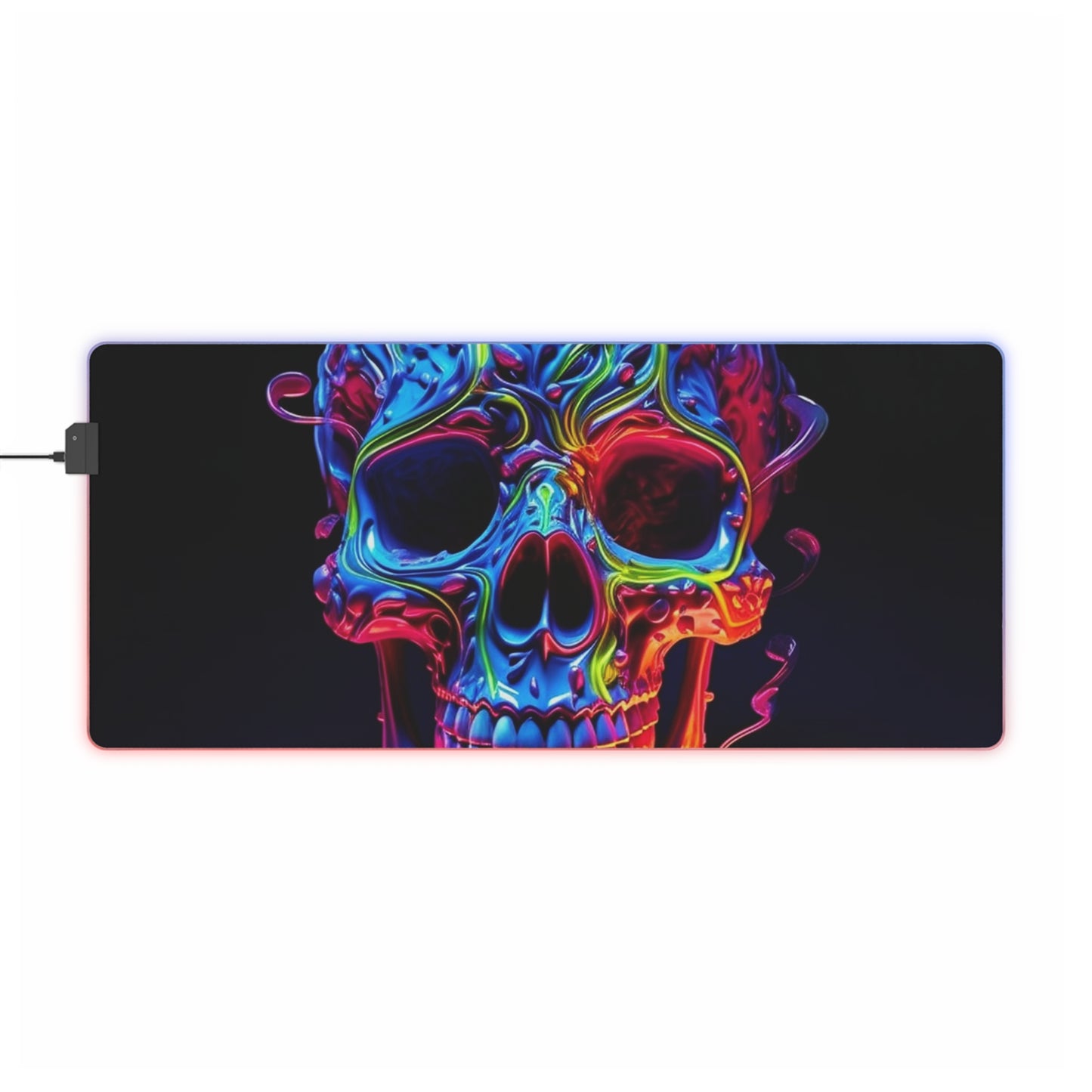 LED Gaming Mouse Pad Macro Skull Color 3