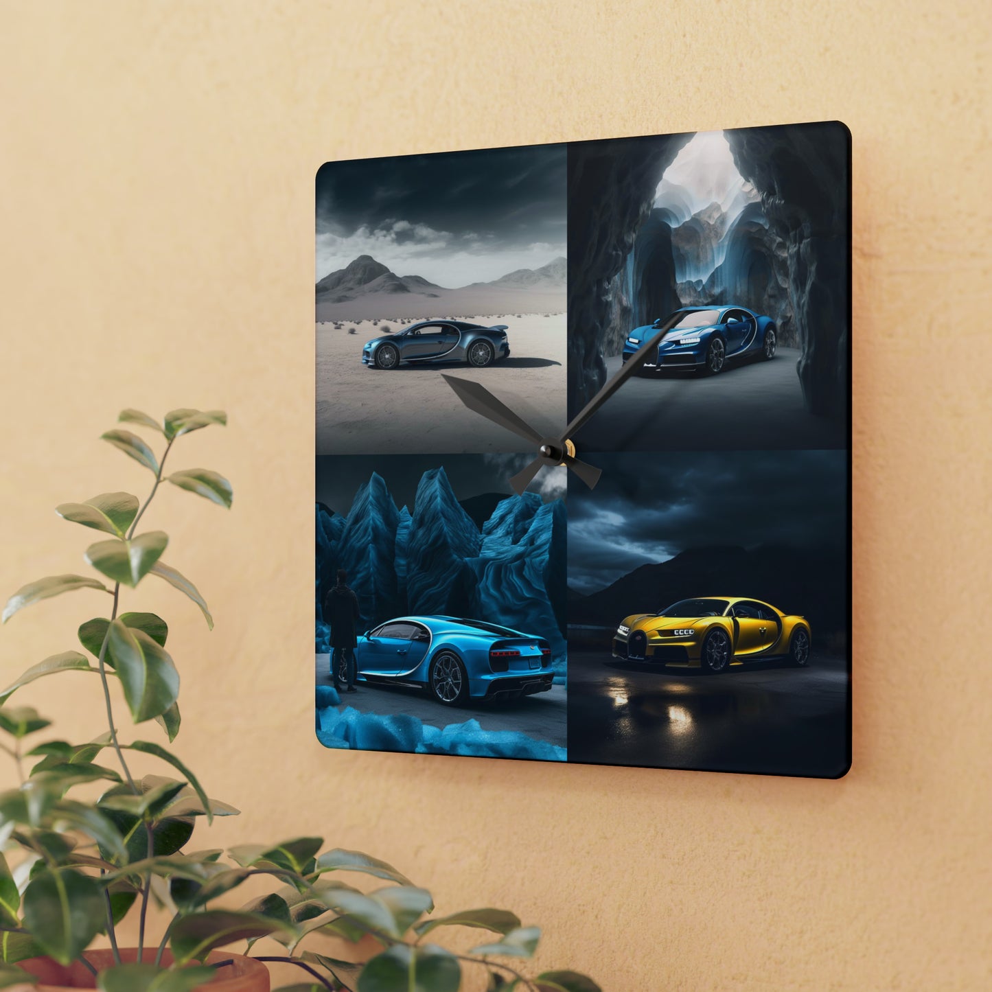 Acrylic Wall Clock Bugatti Real Look 5