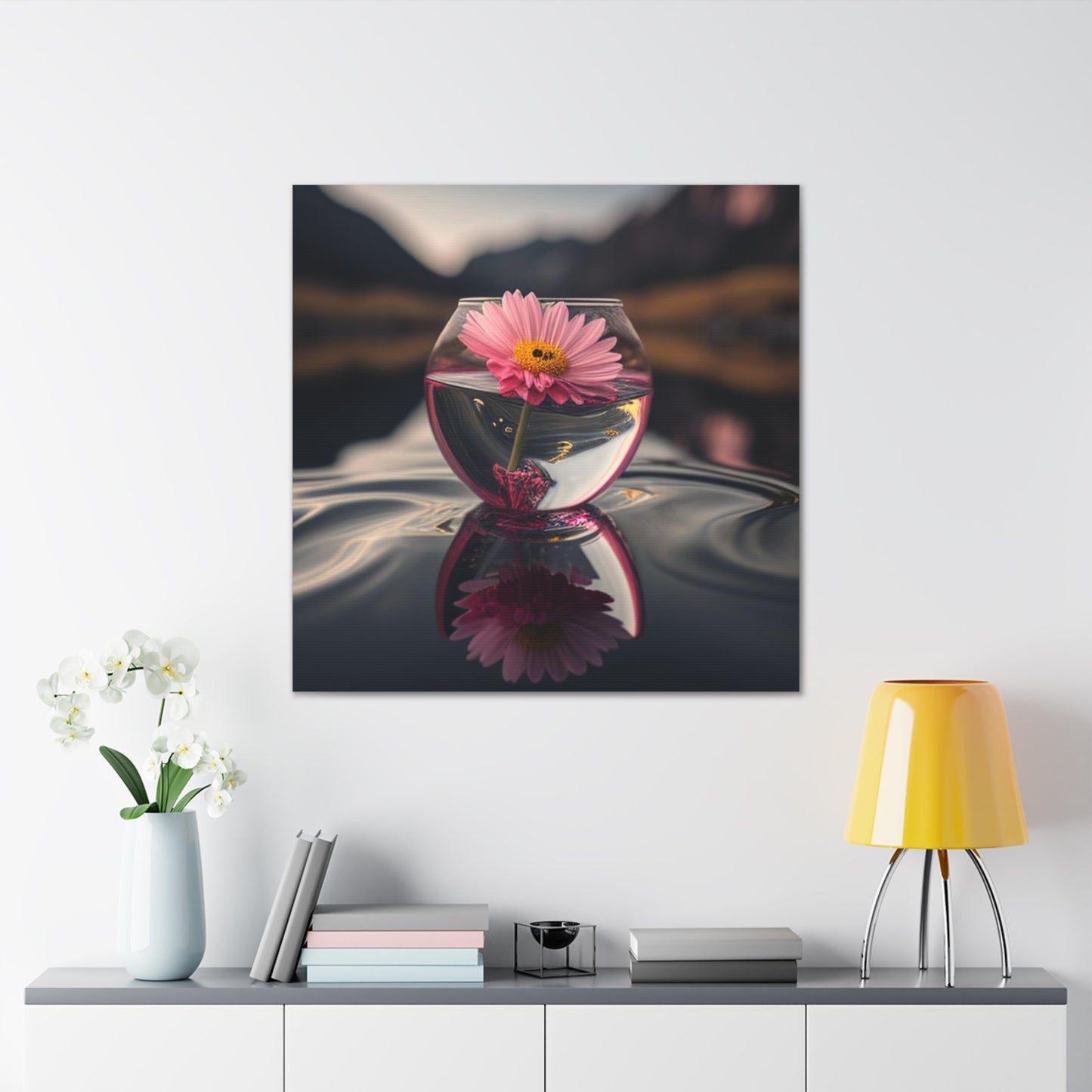 Canvas Gallery Wraps Pink Daisy 1