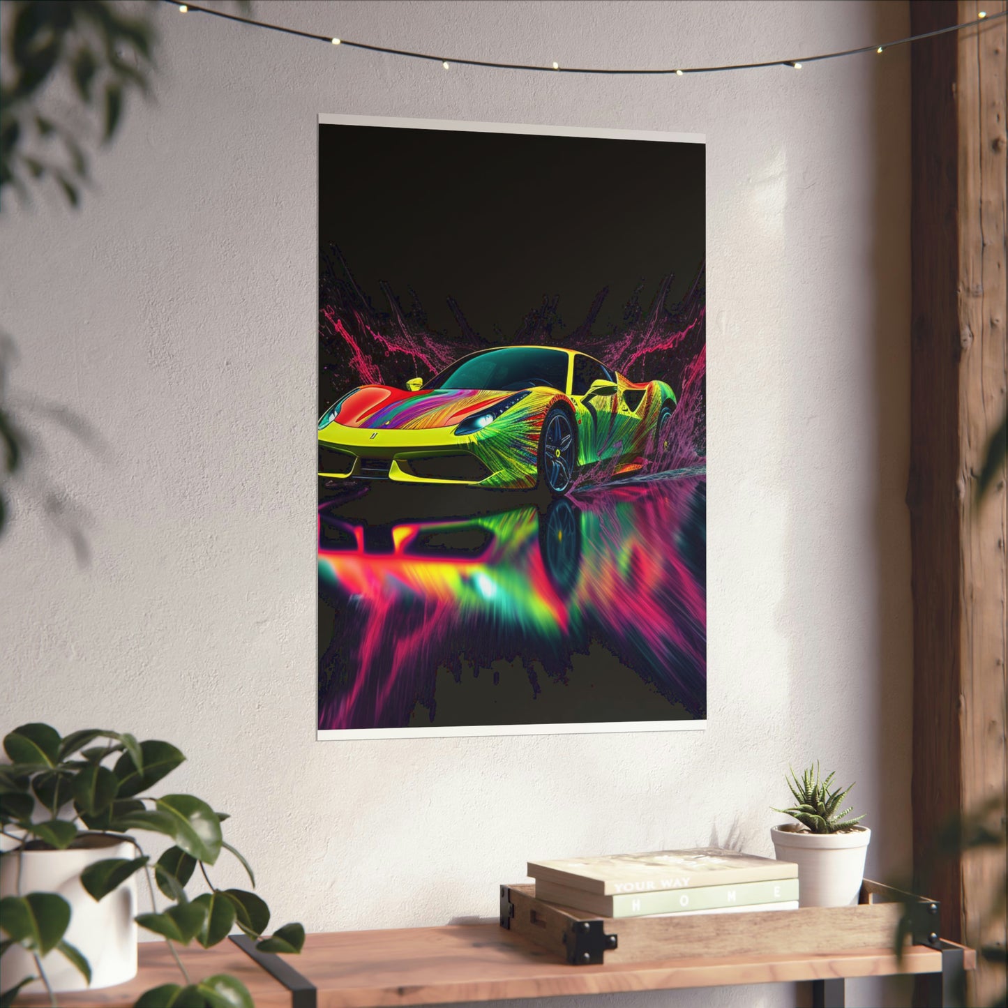 Premium Matte Vertical Posters Ferrari Fusion Water 2