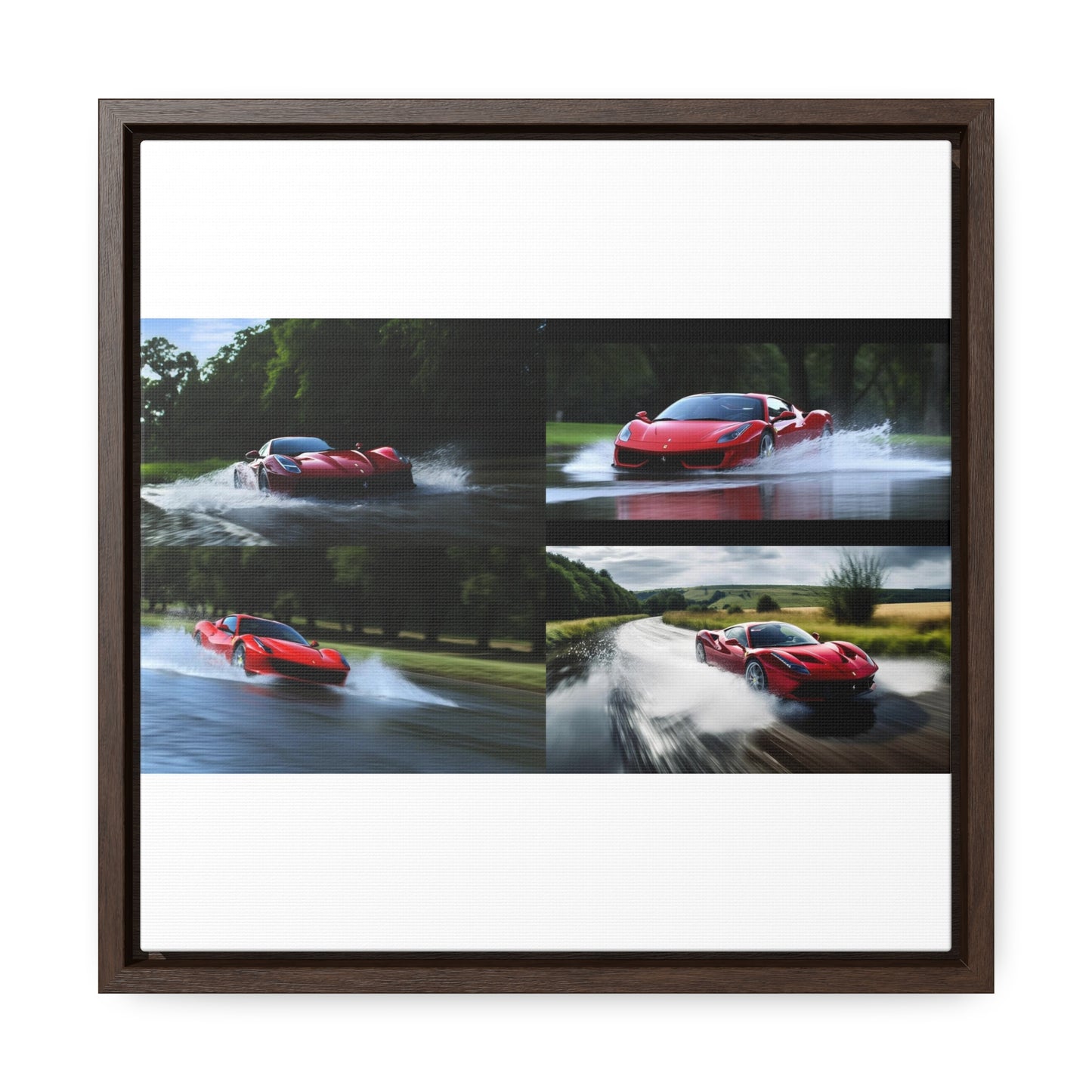 Gallery Canvas Wraps, Square Frame Water Ferrari Splash 5