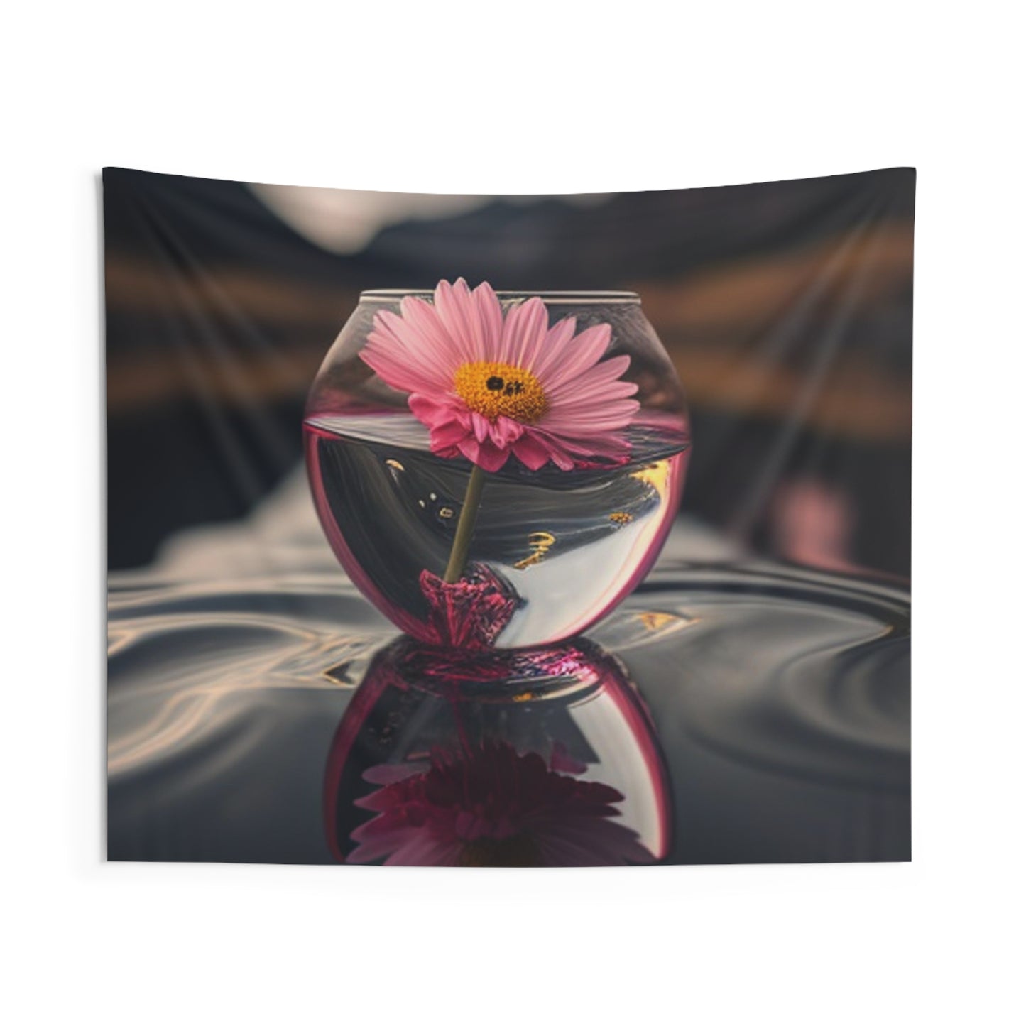 Indoor Wall Tapestries Pink Daisy 1