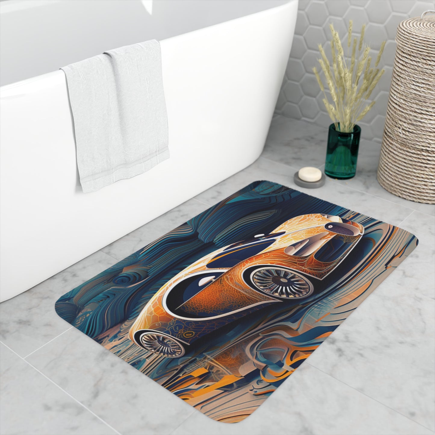 Memory Foam Bath Mat Bugatti Abstract Flair 1