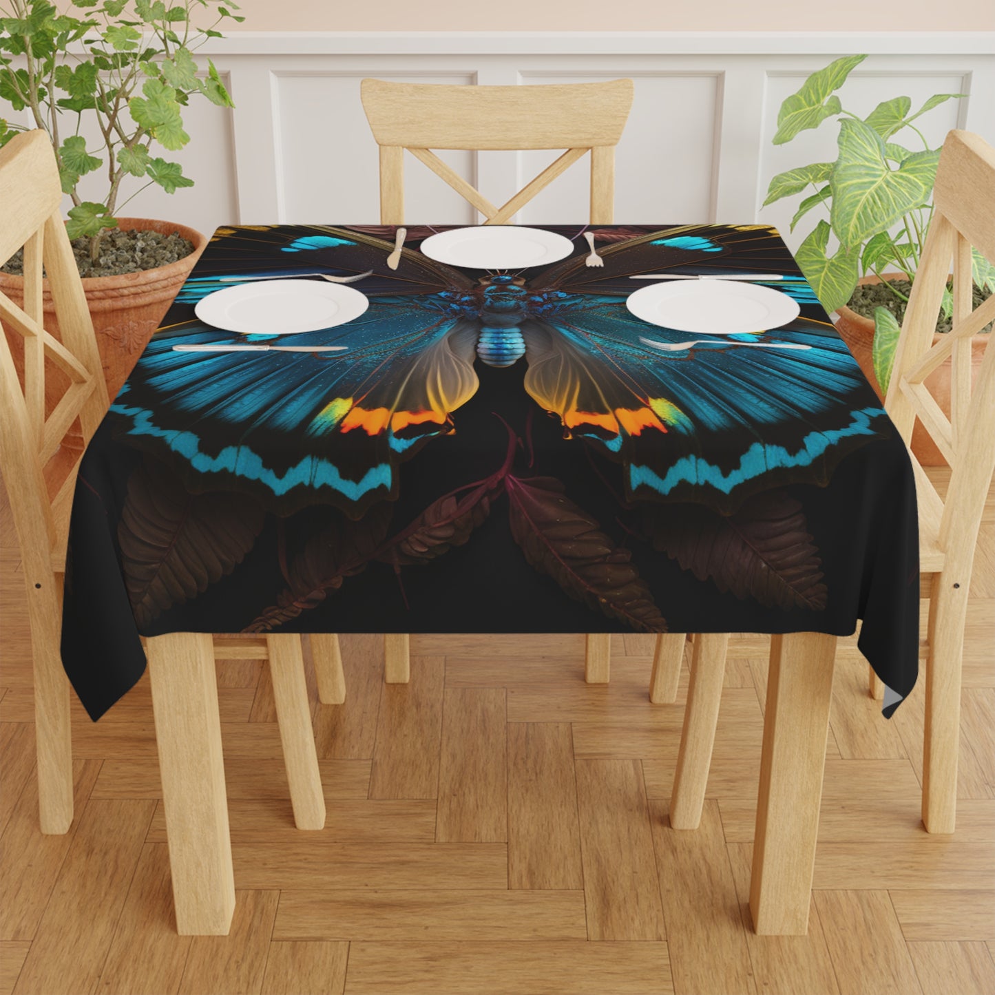 Tablecloth Neon Butterfly Flair 1