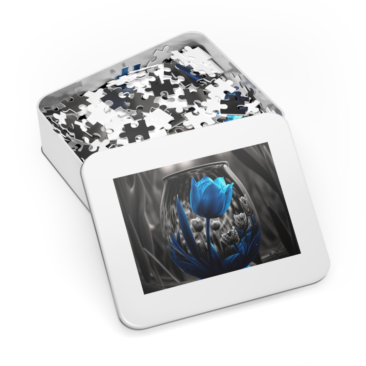 Jigsaw Puzzle (30, 110, 252, 500,1000-Piece) Tulip Blue 4