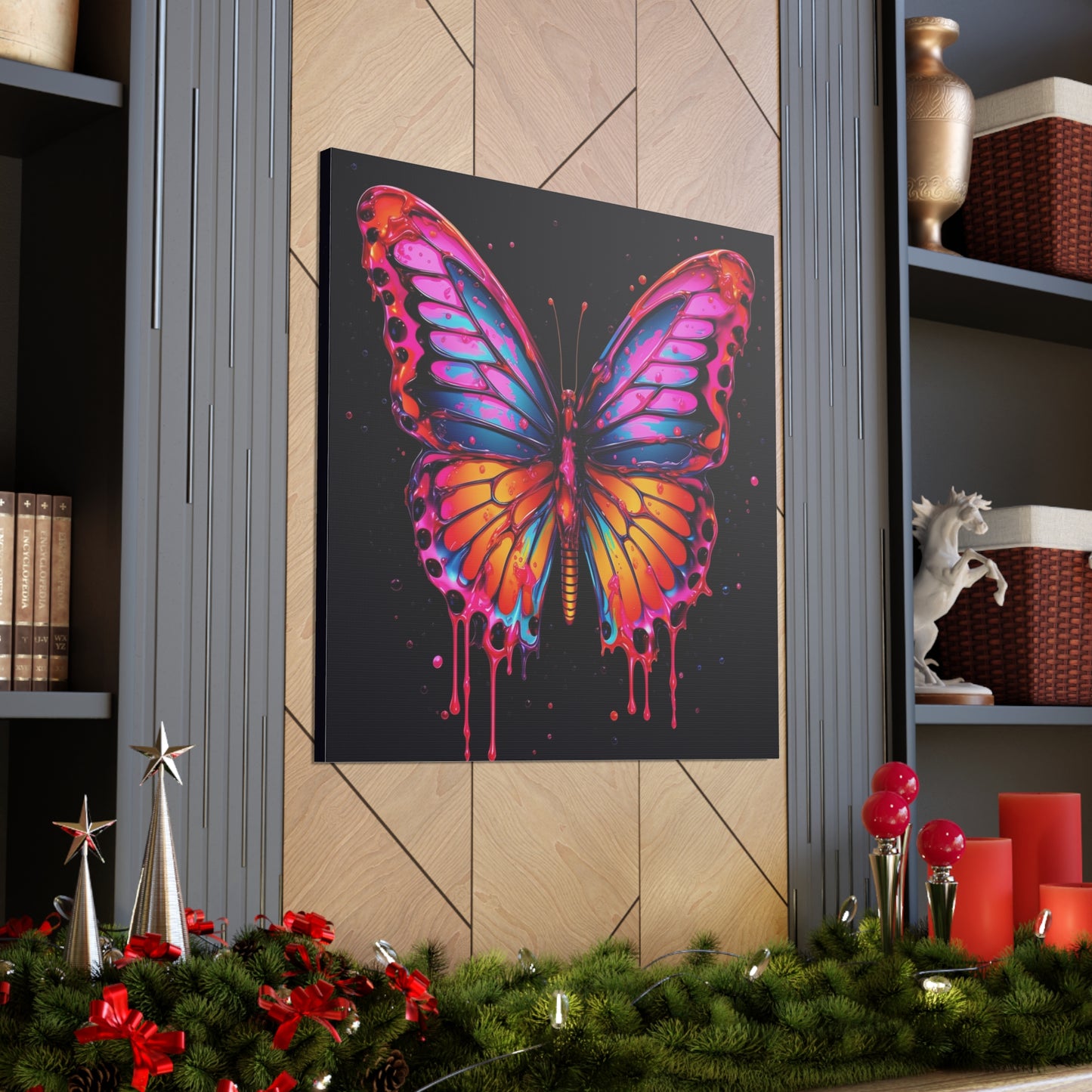 Canvas Gallery Wraps Pink Butterfly Flair 1