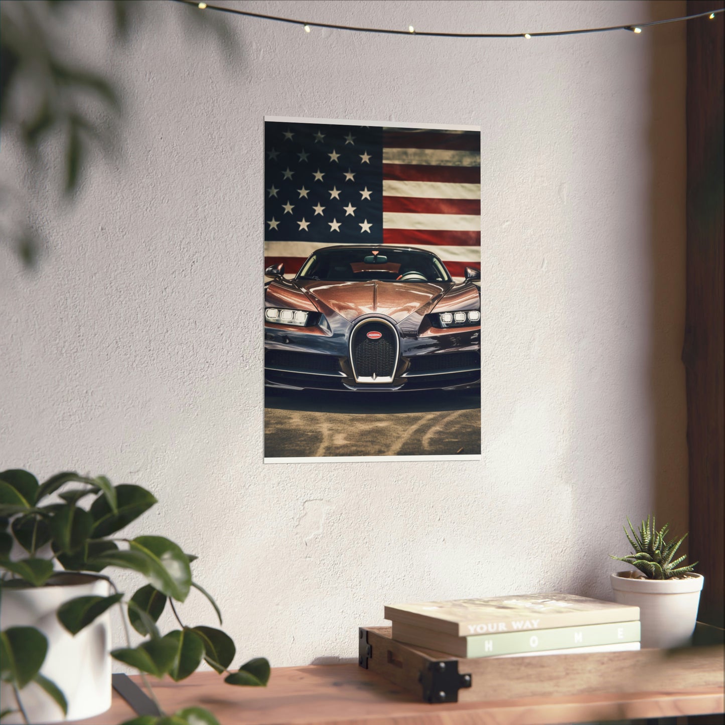 Premium Matte Vertical Posters Bugatti Flag 4