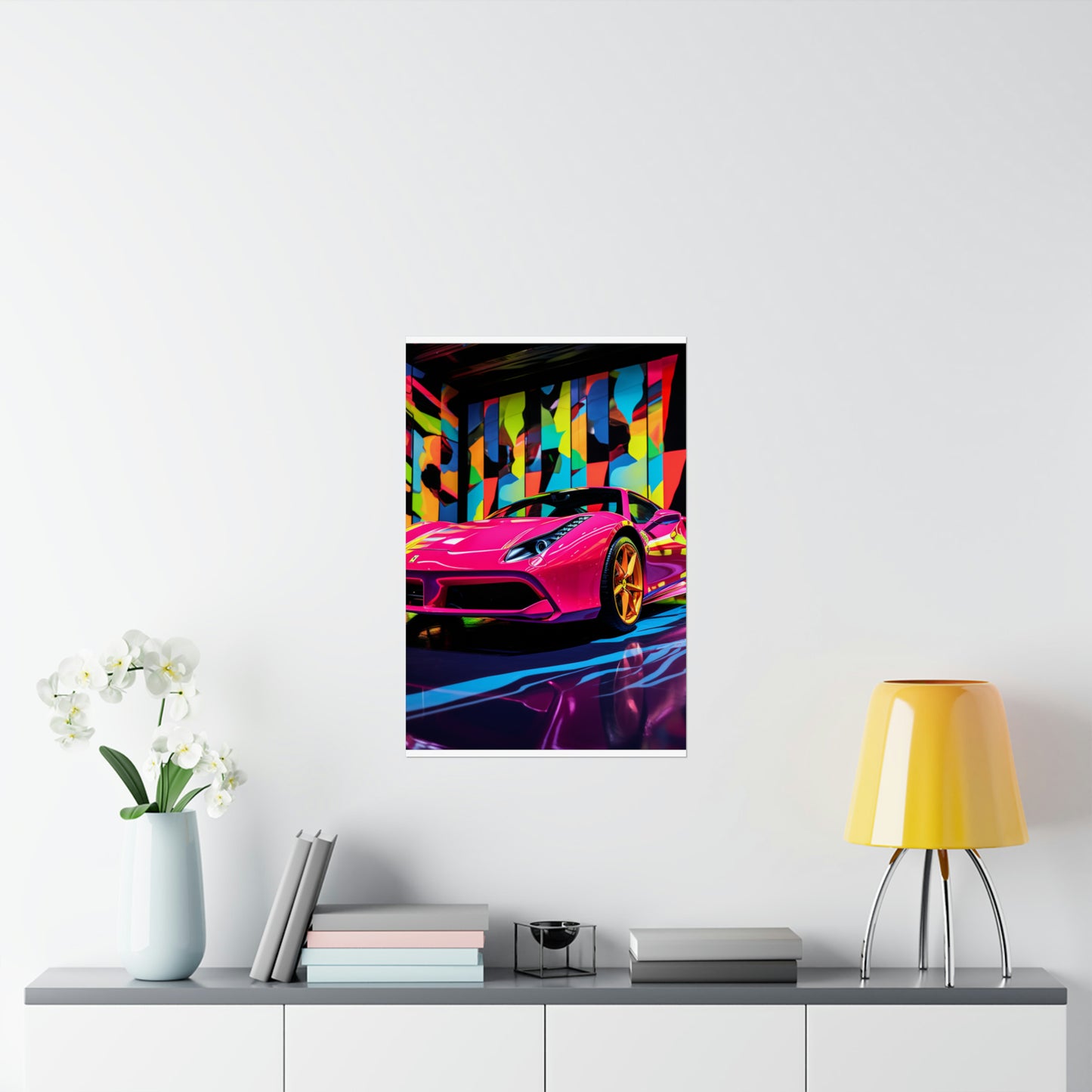 Premium Matte Vertical Posters Ferrari Flair Macro 1