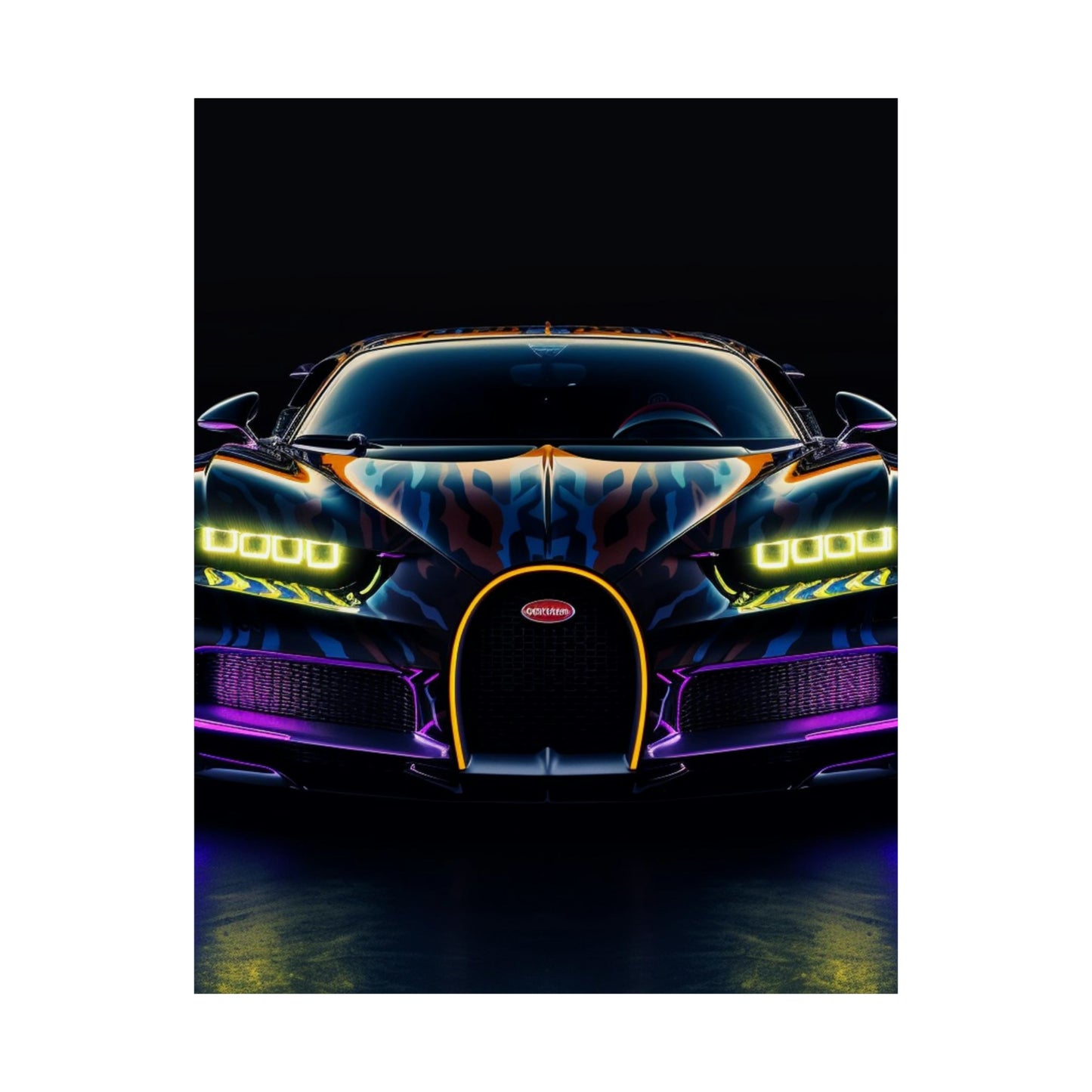 Premium Matte Vertical Posters Hyper Bugatti Chiron 3