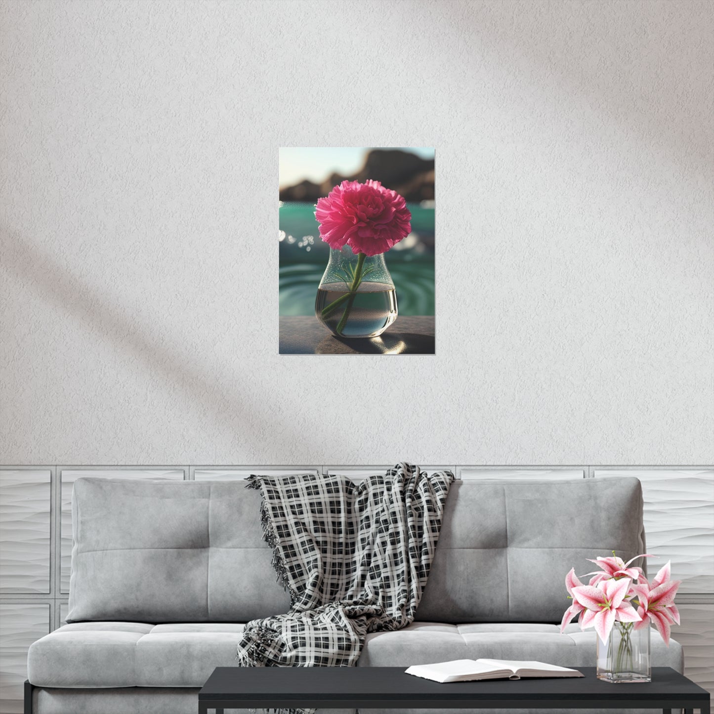 Premium Matte Vertical Posters Carnation 4