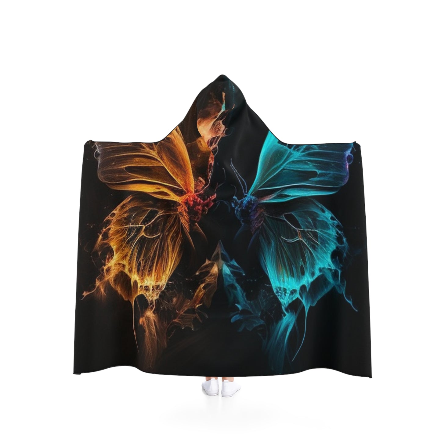 Hooded Blanket Neon Glo Butterfly 4