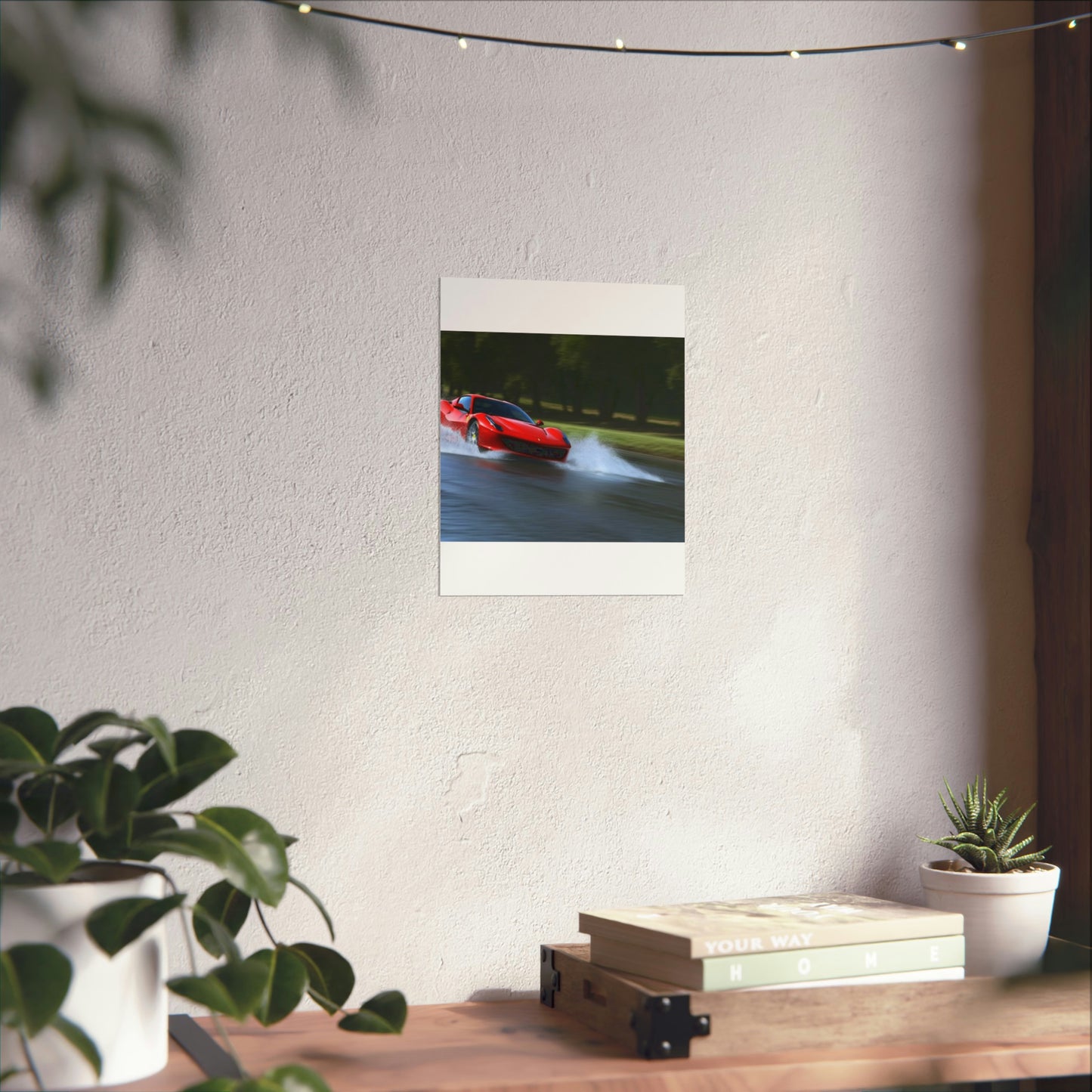 Premium Matte Vertical Posters Water Ferrari Splash 3