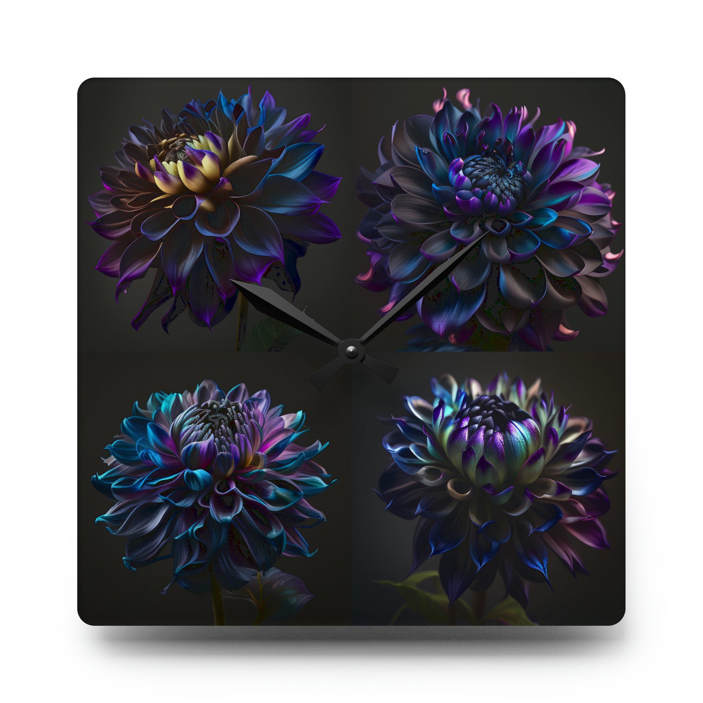 Acrylic Wall Clock Dahlia Purple 5