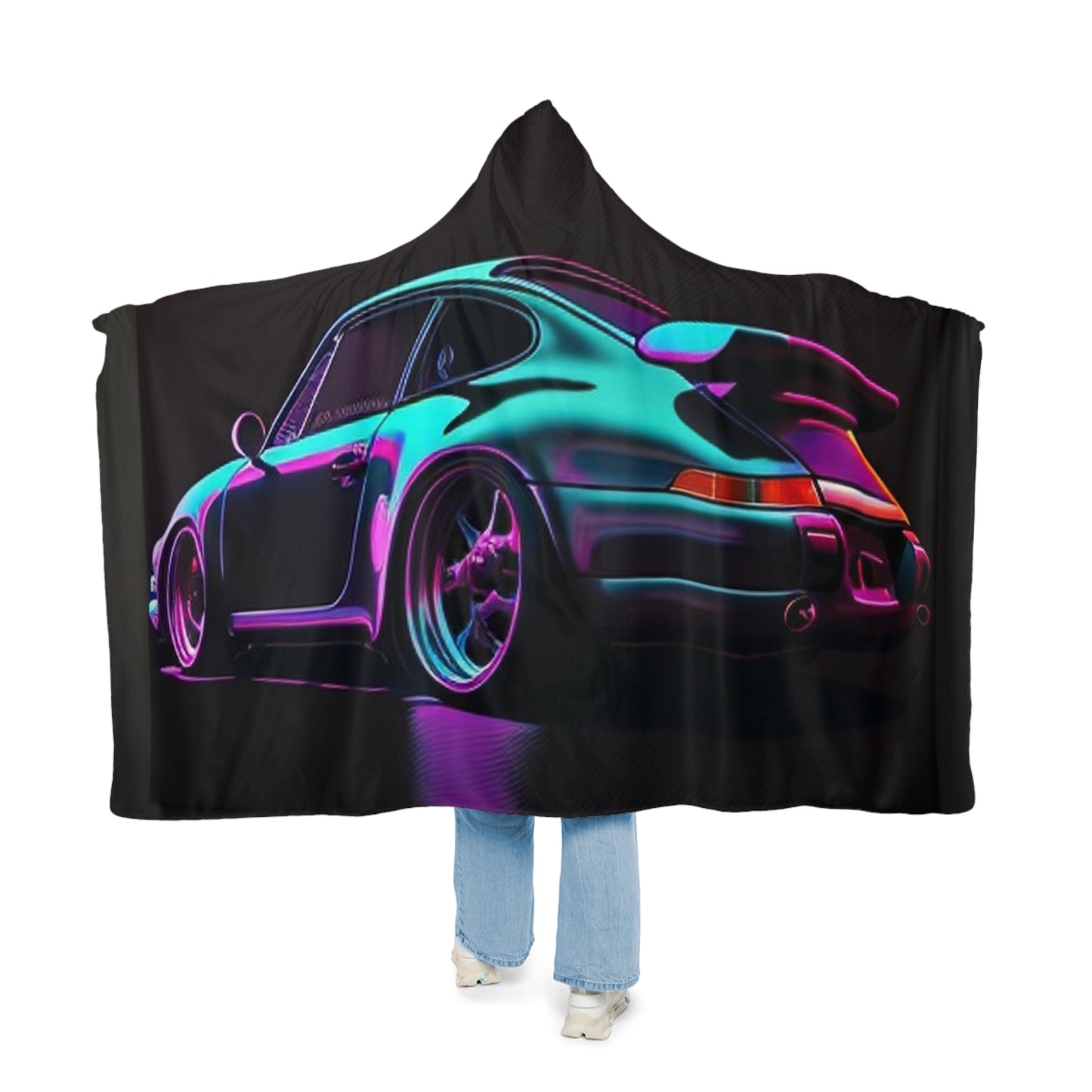 Snuggle Hooded Blanket Porsche Purple 2