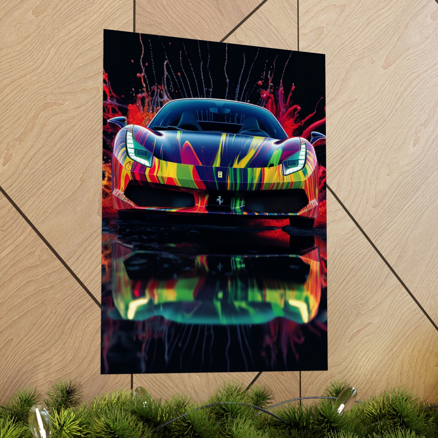 Premium Matte Vertical Posters Ferrari Fusion Water 1