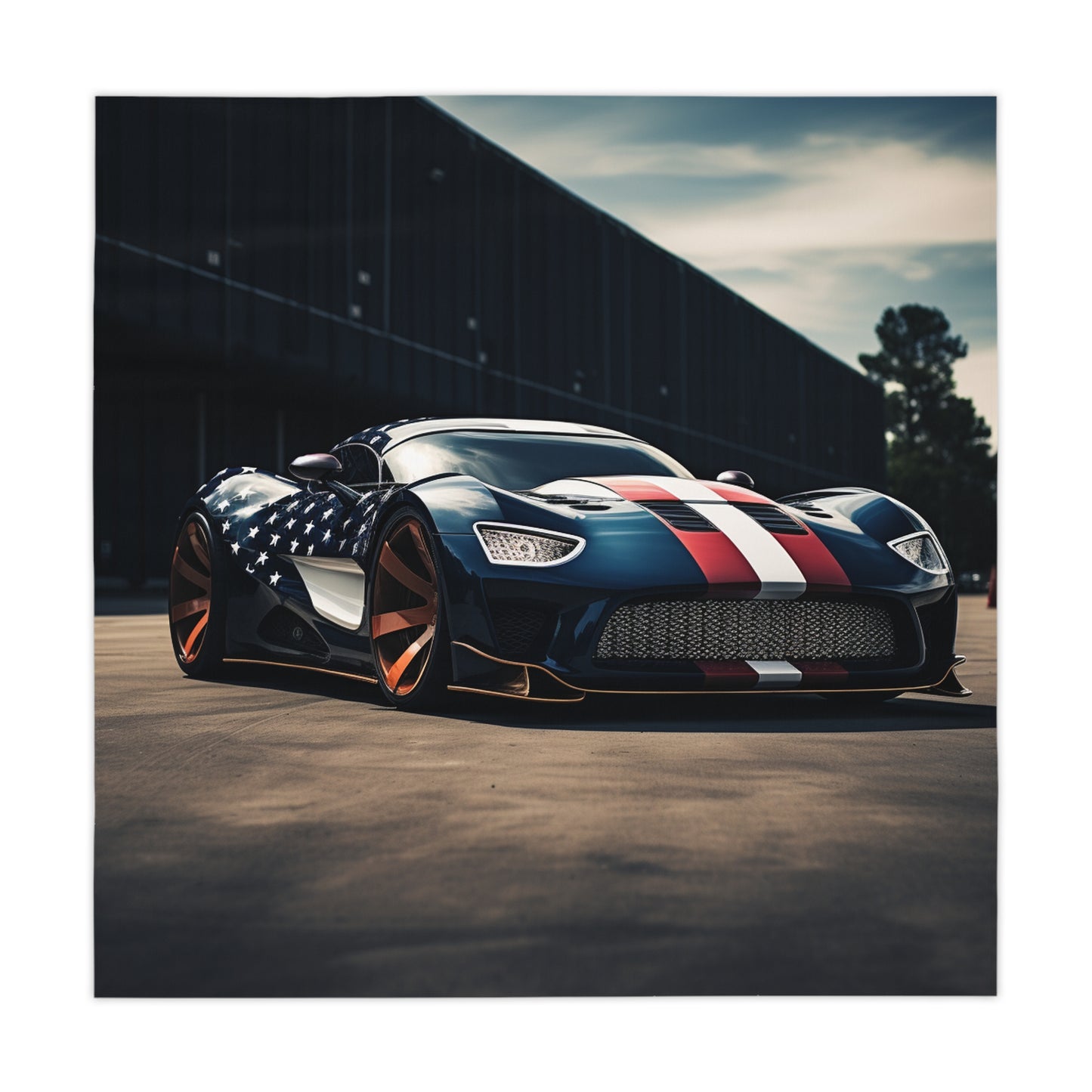 Tablecloth Bugatti Flag American 2