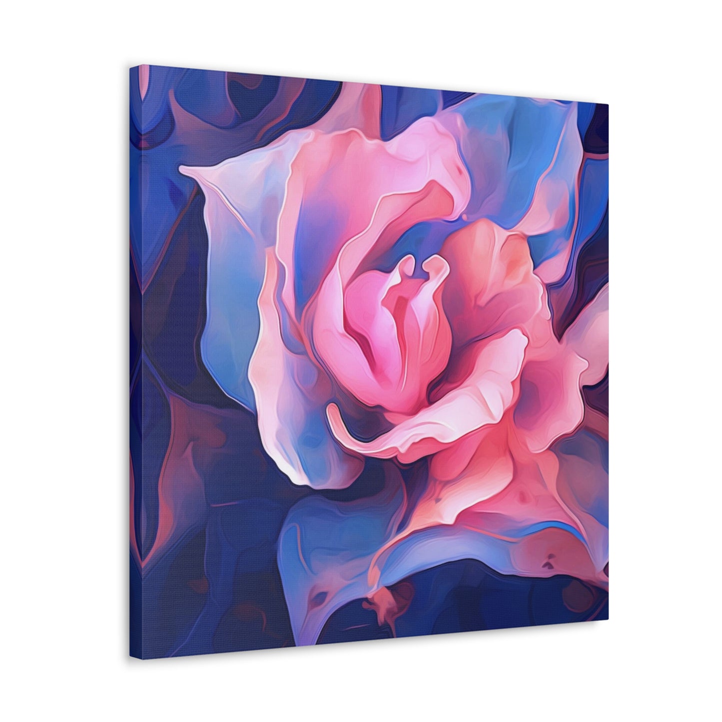 Canvas Gallery Wraps Pink & Blue Tulip Rose 1