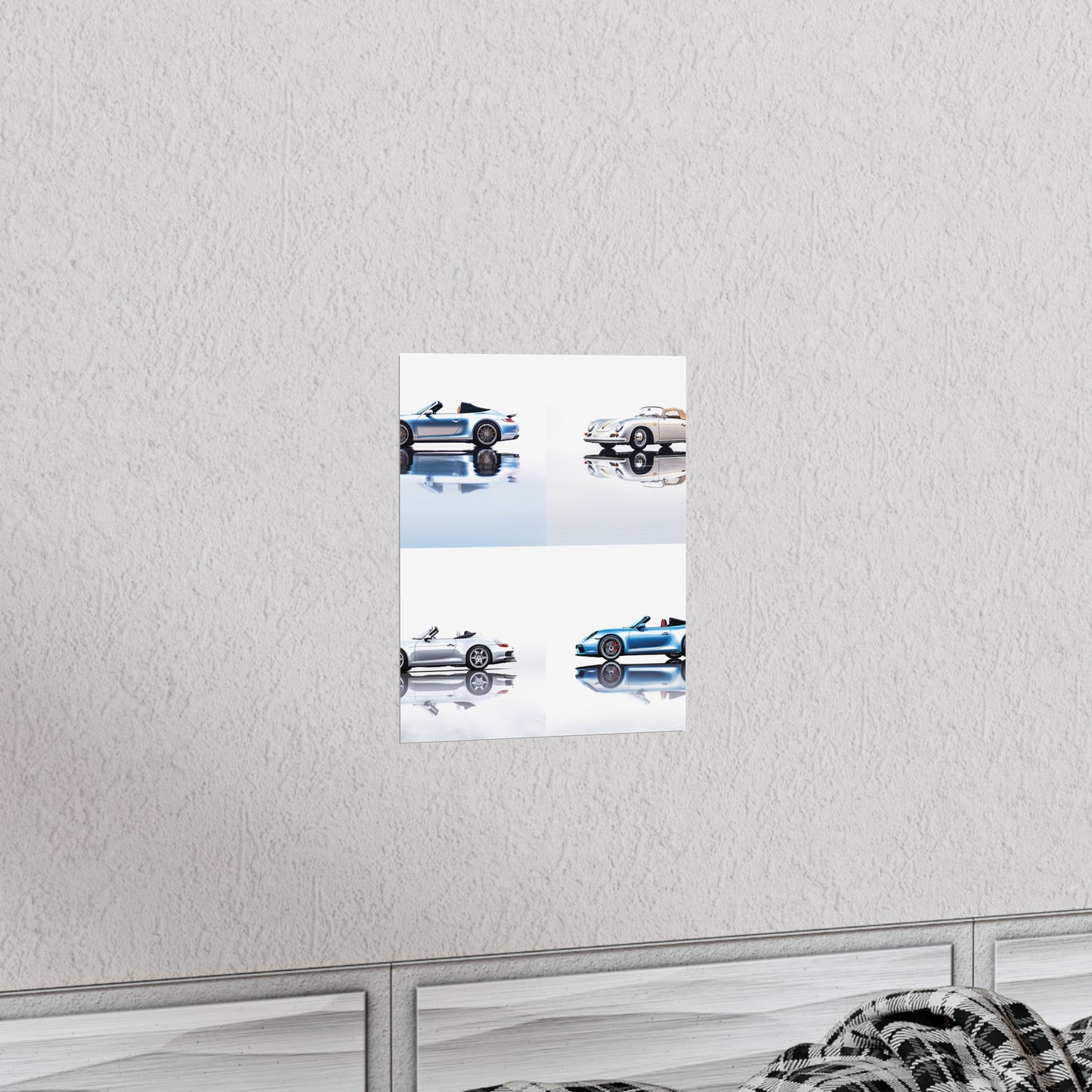 Premium Matte Vertical Posters 911 Speedster on water 5