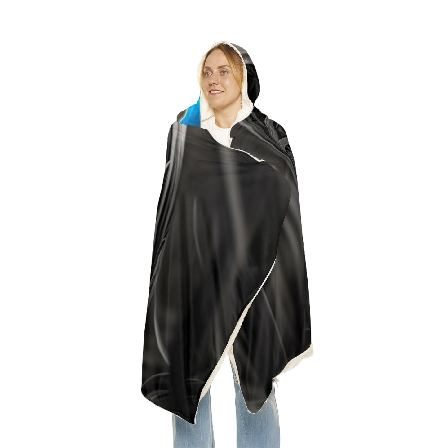 Snuggle Hooded Blanket Tulip Blue 3