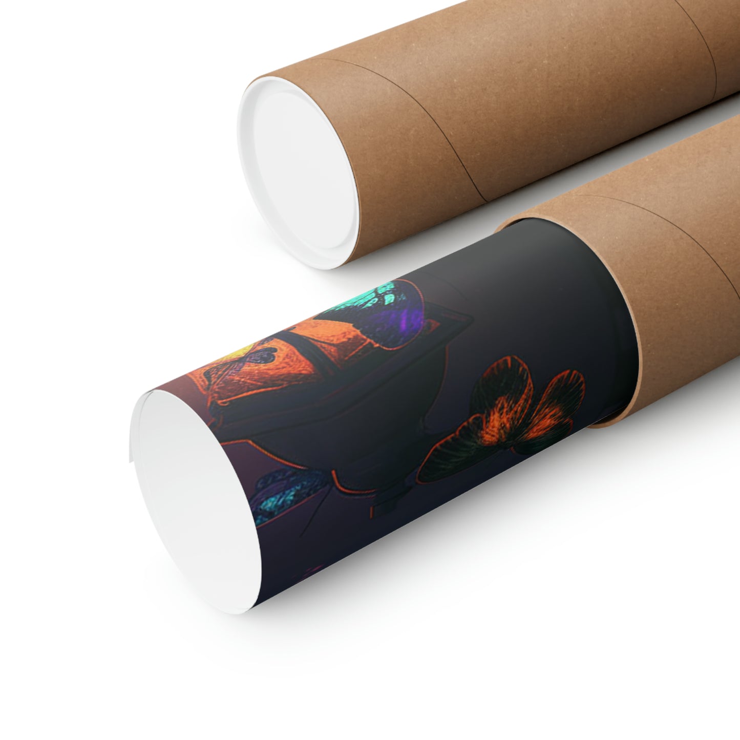 Premium Matte Vertical Posters Street Light Butterfly 5