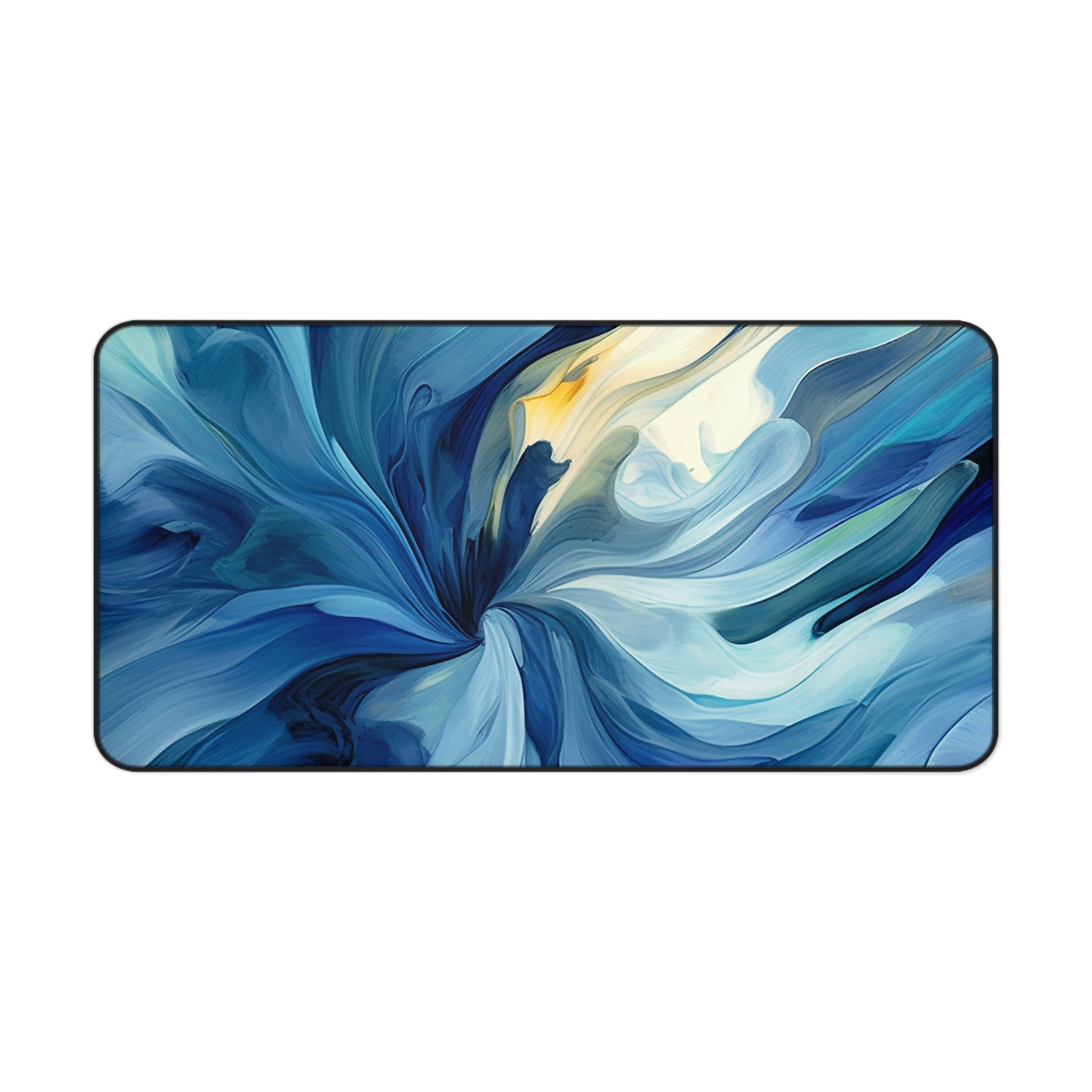 Desk Mat Blue Tluip Abstract 4