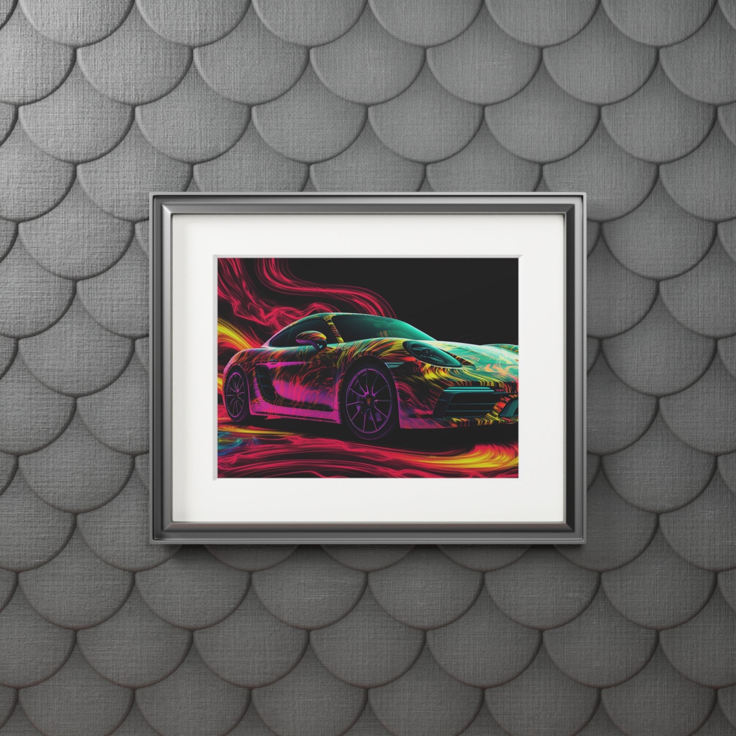 Fine Art Prints (Passepartout Paper Frame) Porsche Flair 1