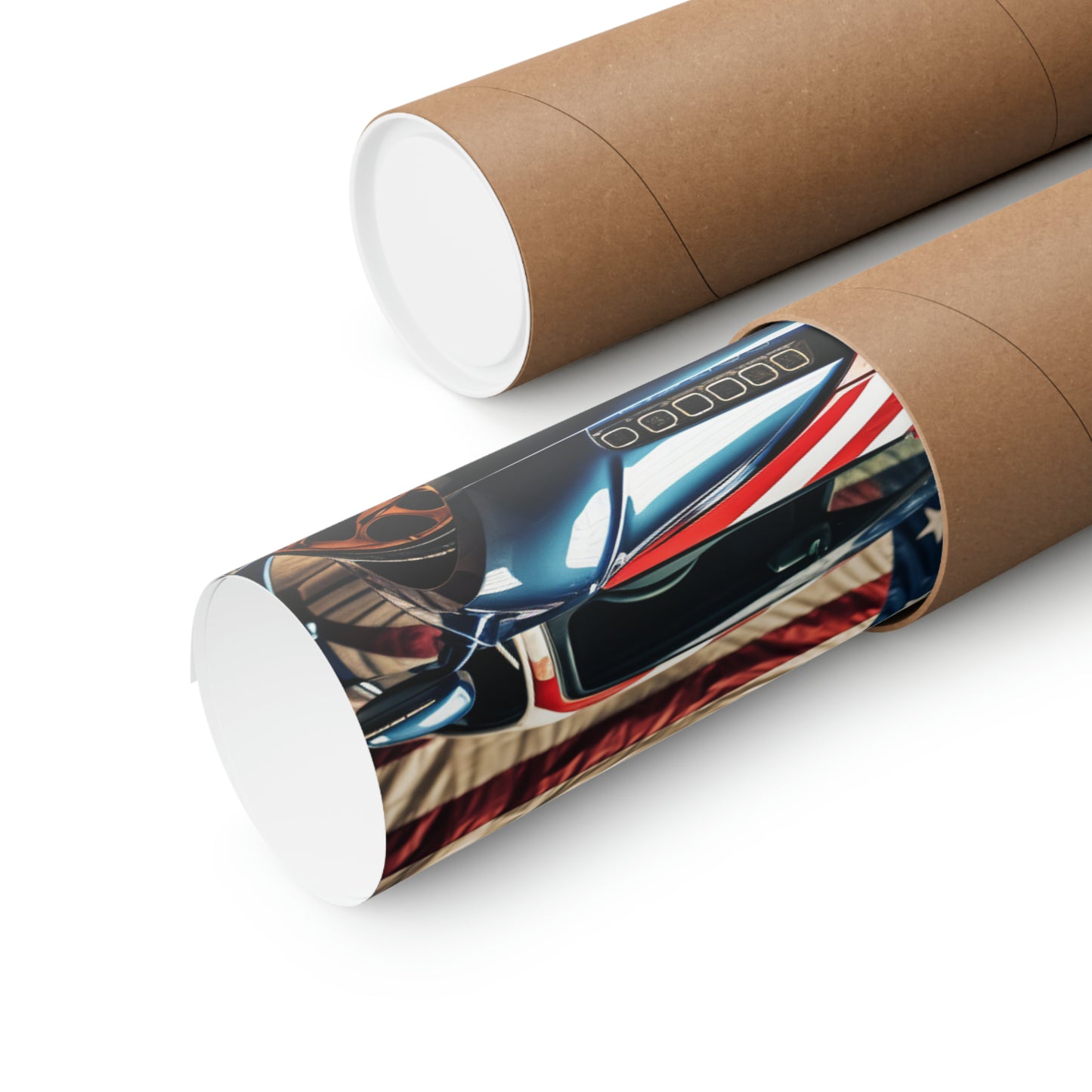 Premium Matte Vertical Posters Bugatti Flag American 4