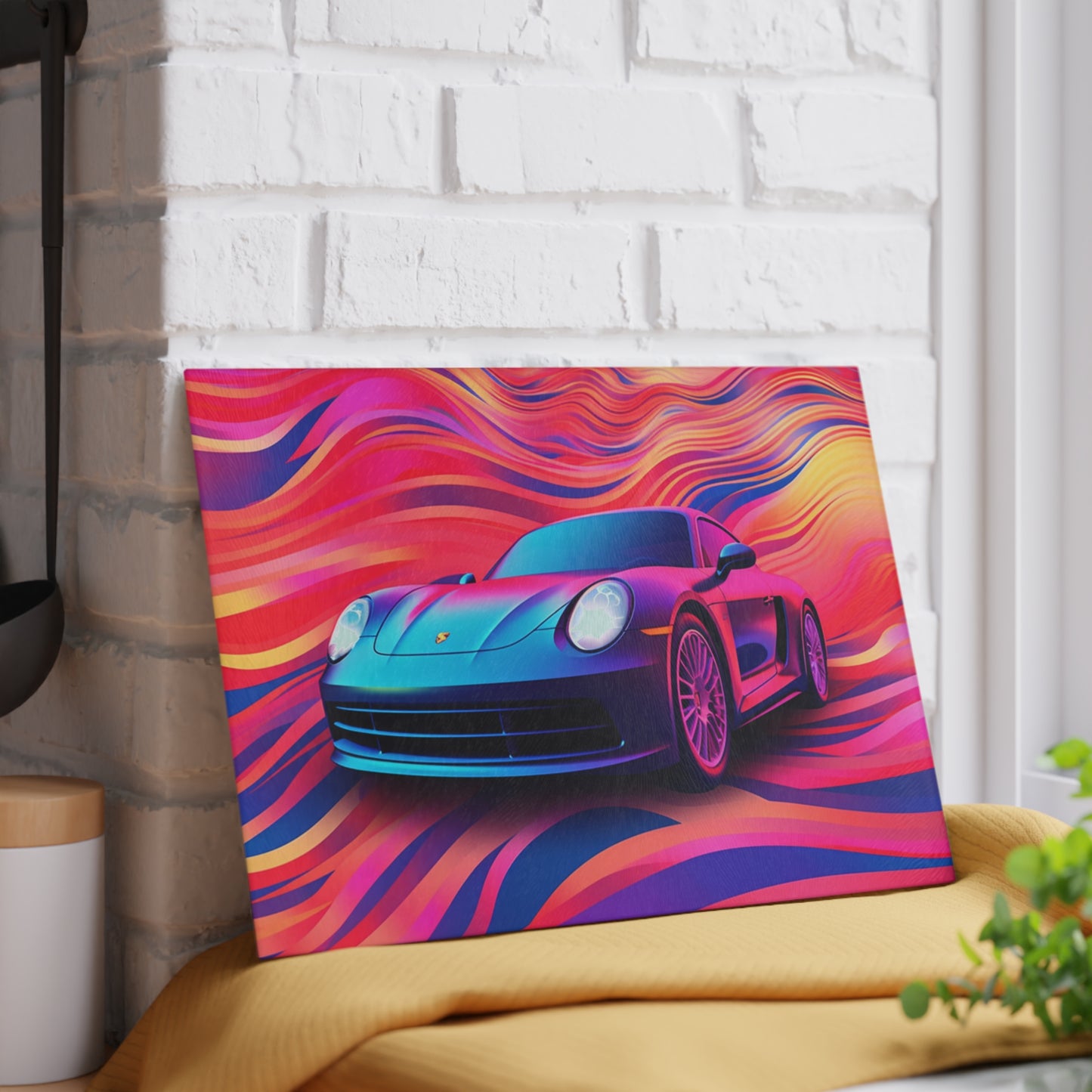 Glass Cutting Board Porsche Water Fusion 3