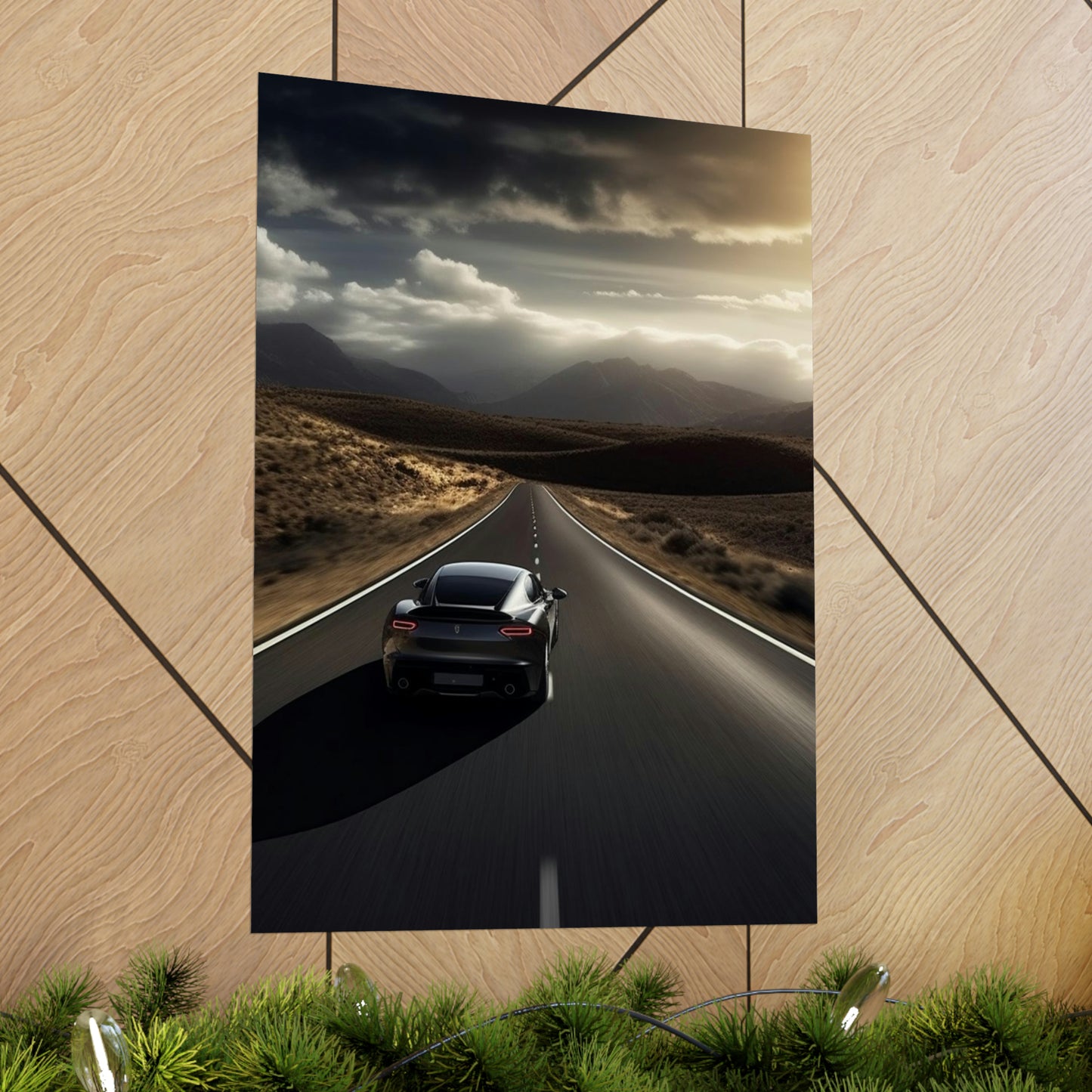 Premium Matte Vertical Posters Ferrari Road 3