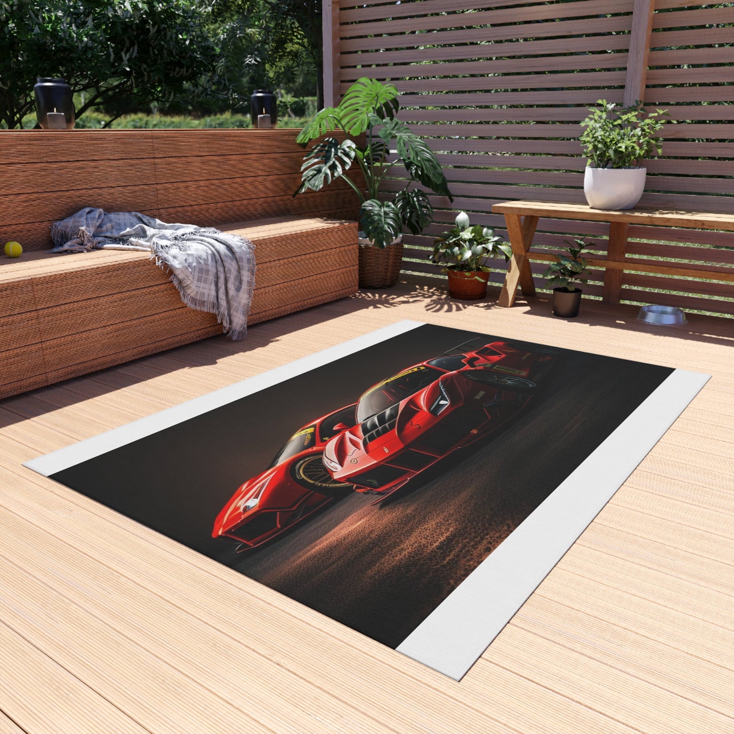 Outdoor Rug  Ferrari Red 4