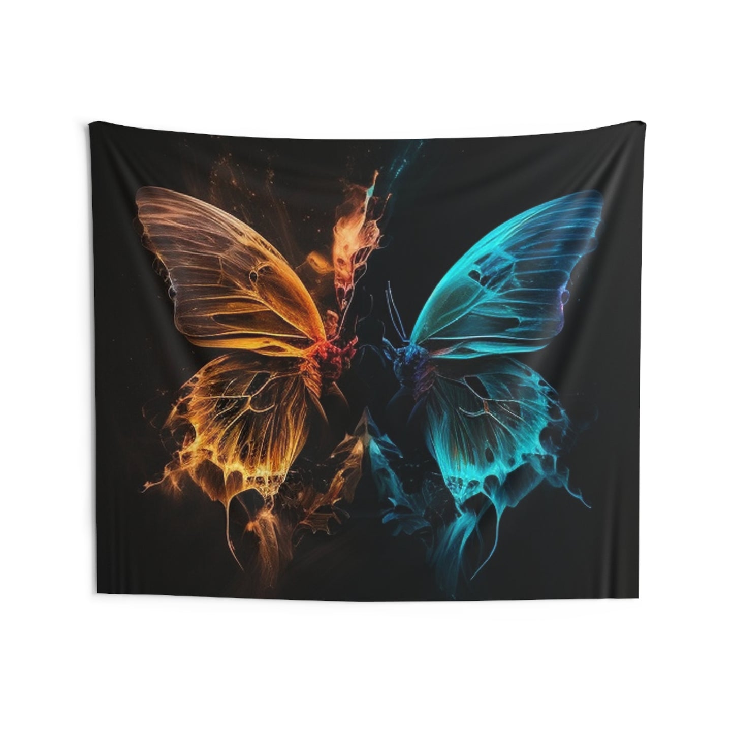 Indoor Wall Tapestries Neon Glo Butterfly 4
