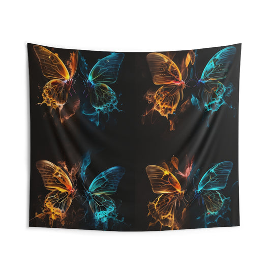 Indoor Wall Tapestries Kiss Neon Butterfly 5