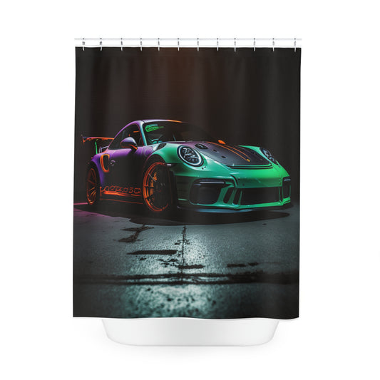 Polyester Shower Curtain Porsche Color 4