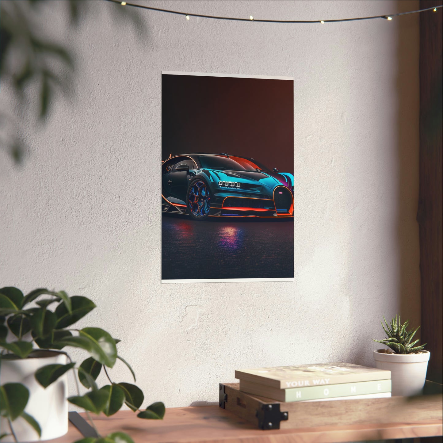 Premium Matte Vertical Posters Bugatti Chiron Super 1