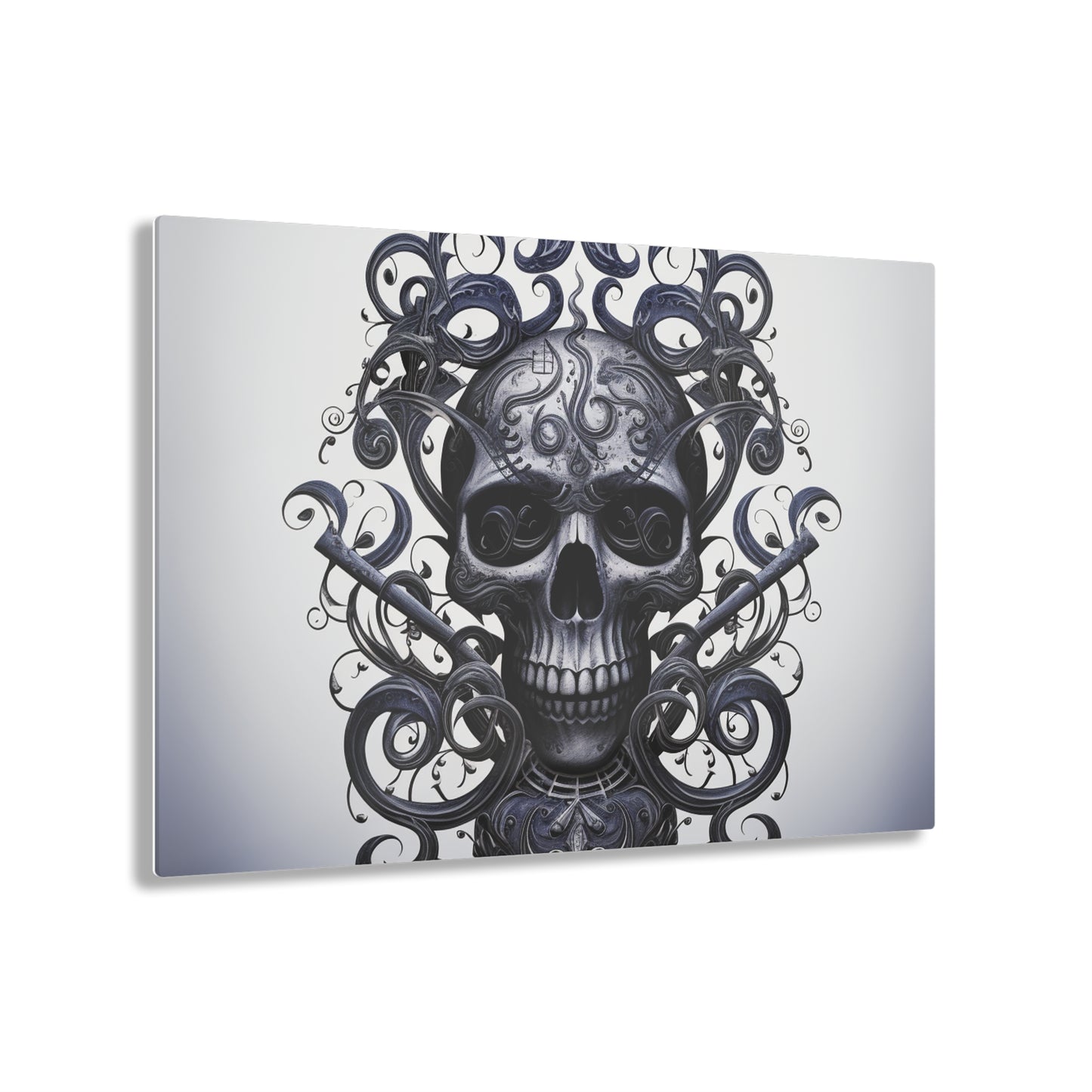 Acrylic Prints Skull Treble Clef 1