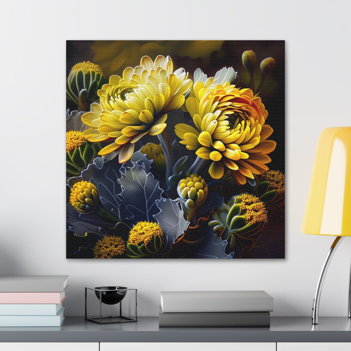 Canvas Gallery Wraps Yellow Hermosas Flores Amarillas 1