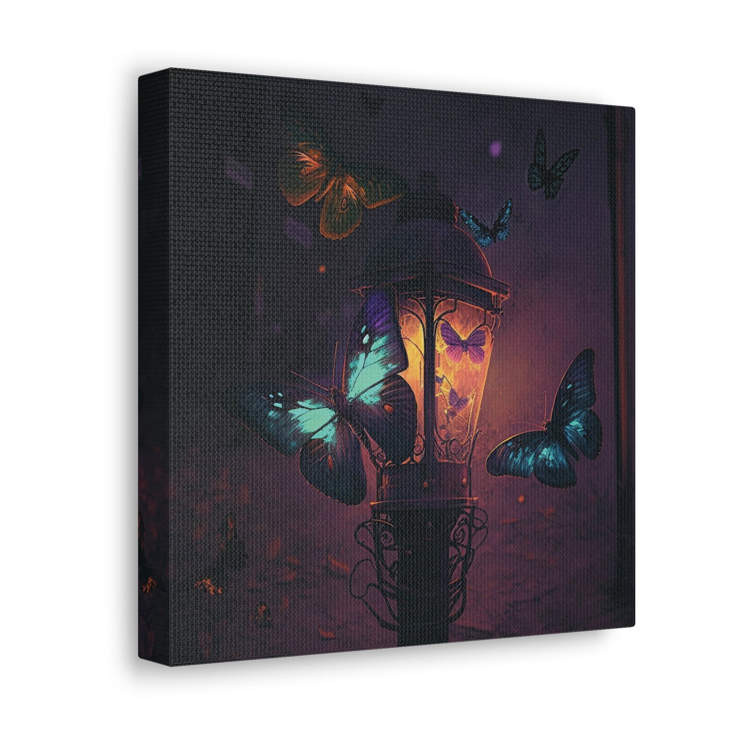 Canvas Gallery Wraps Street Light Butterfly 4