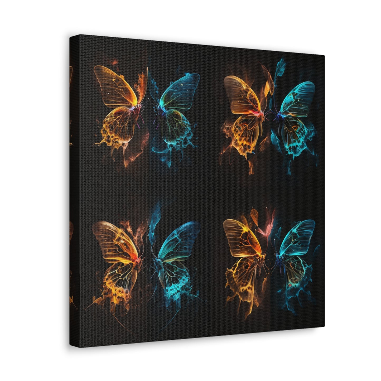 Canvas Gallery Wraps Kiss Neon Butterfly 5