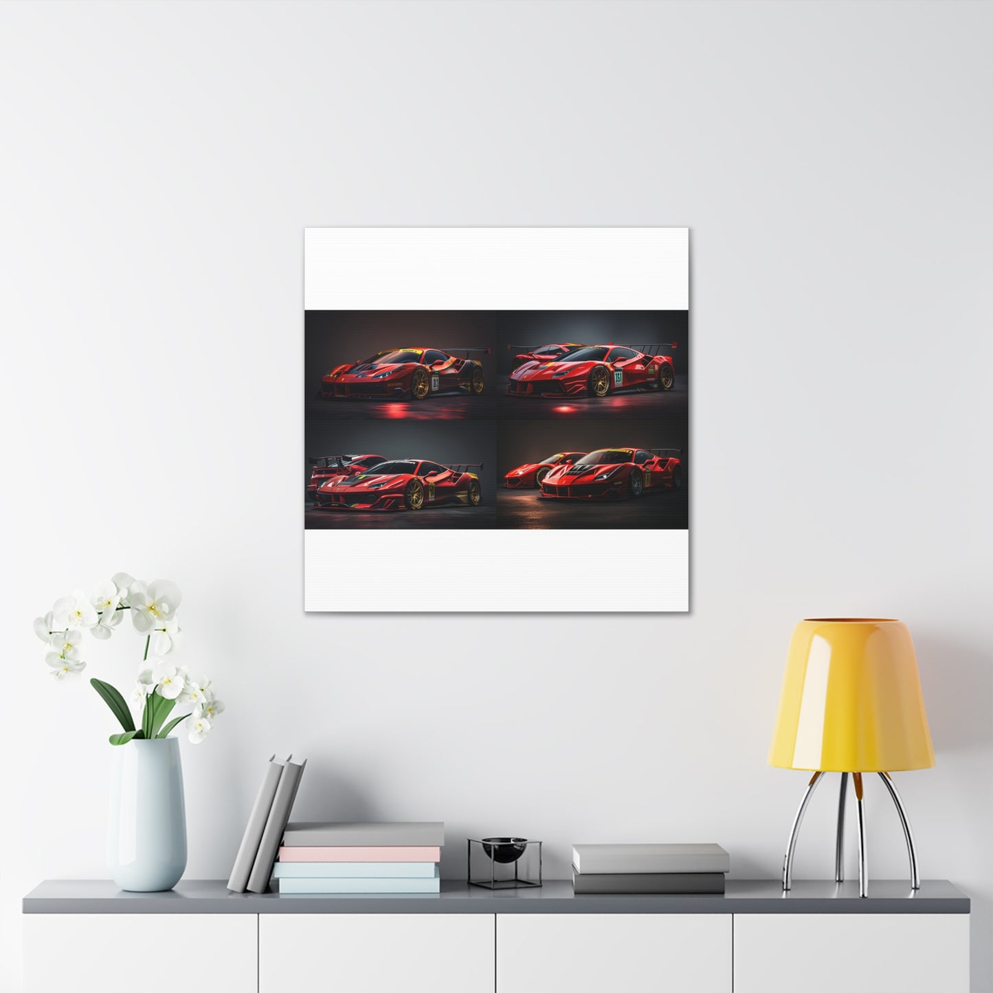 Canvas Gallery Wraps Ferrari Red 5