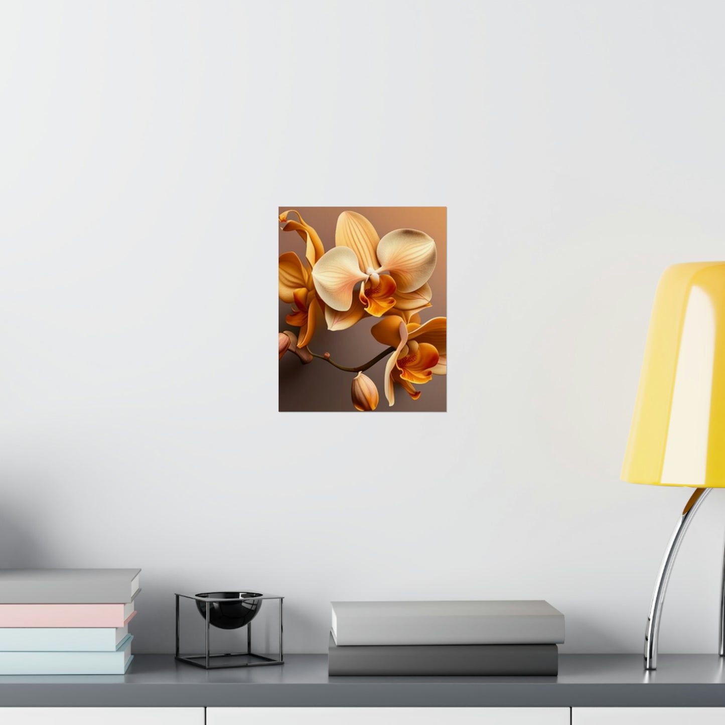 Premium Matte Vertical Posters orchid pedals 2