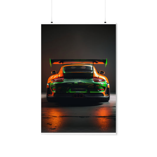 Premium Matte Vertical Posters Porsche Color 3