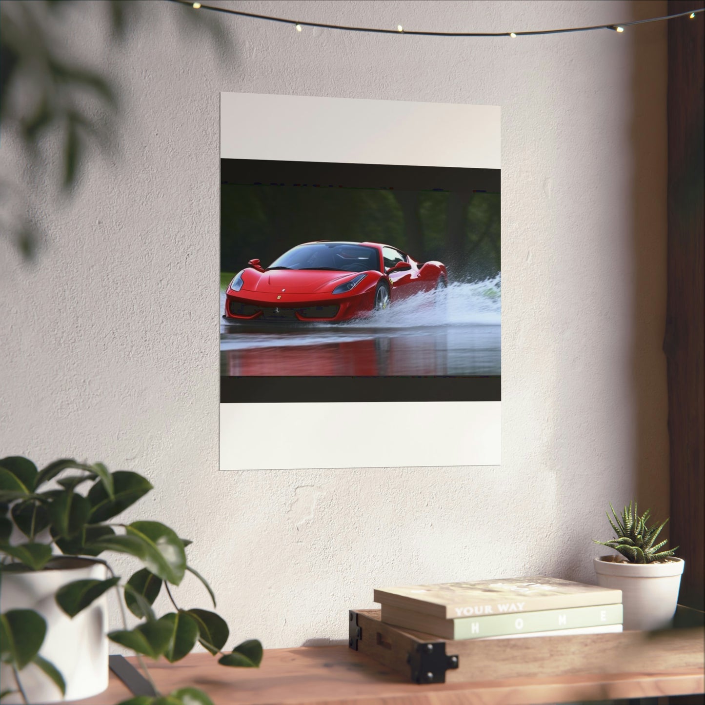 Premium Matte Vertical Posters Water Ferrari Splash 2