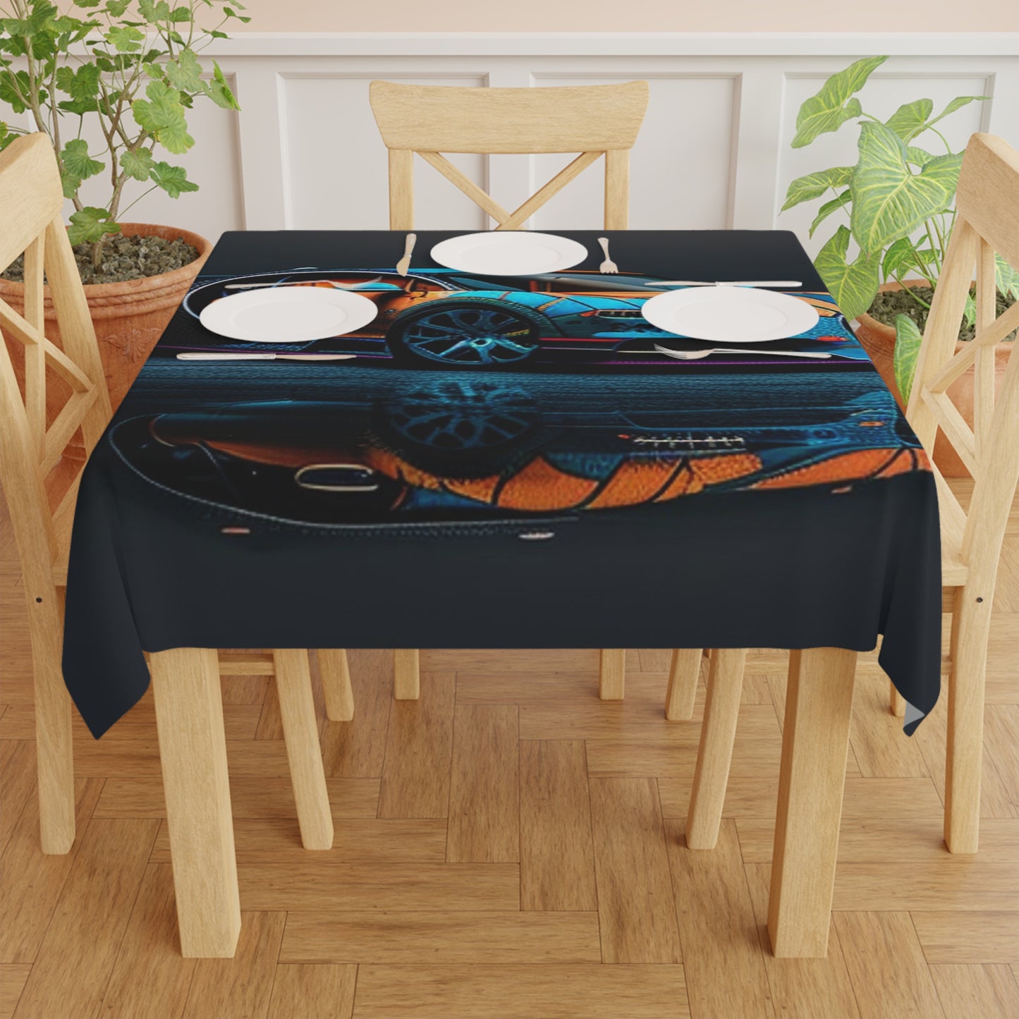 Tablecloth Bugatti Blue 1